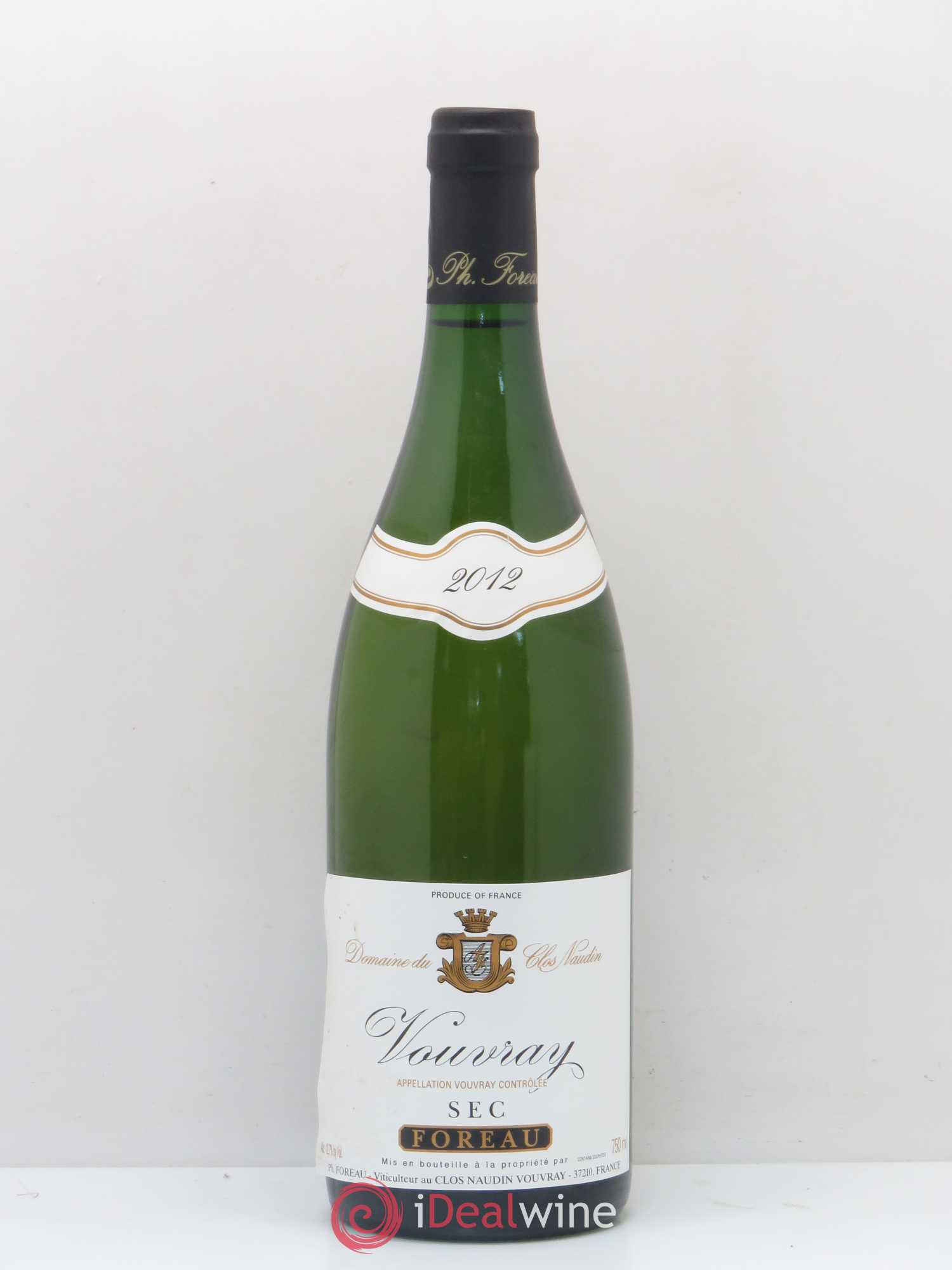 Vouvray Sec Clos Naudin - Philippe Foreau 2012 - Lot de 1 bouteille - 0