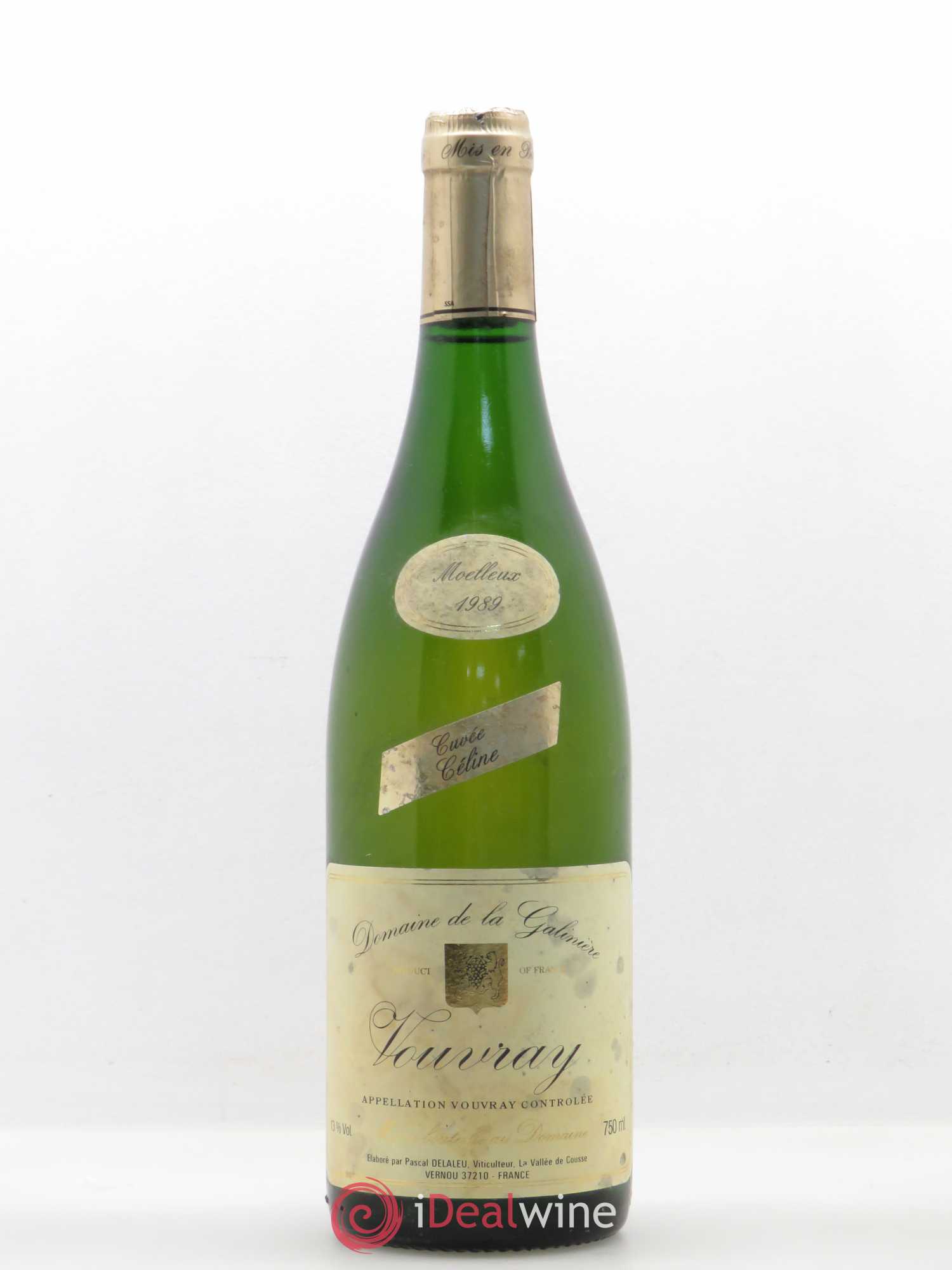Vouvray Domaine de la Galinière - Cuvée Céline 1989 - Lotto di 1 bottiglia - 0