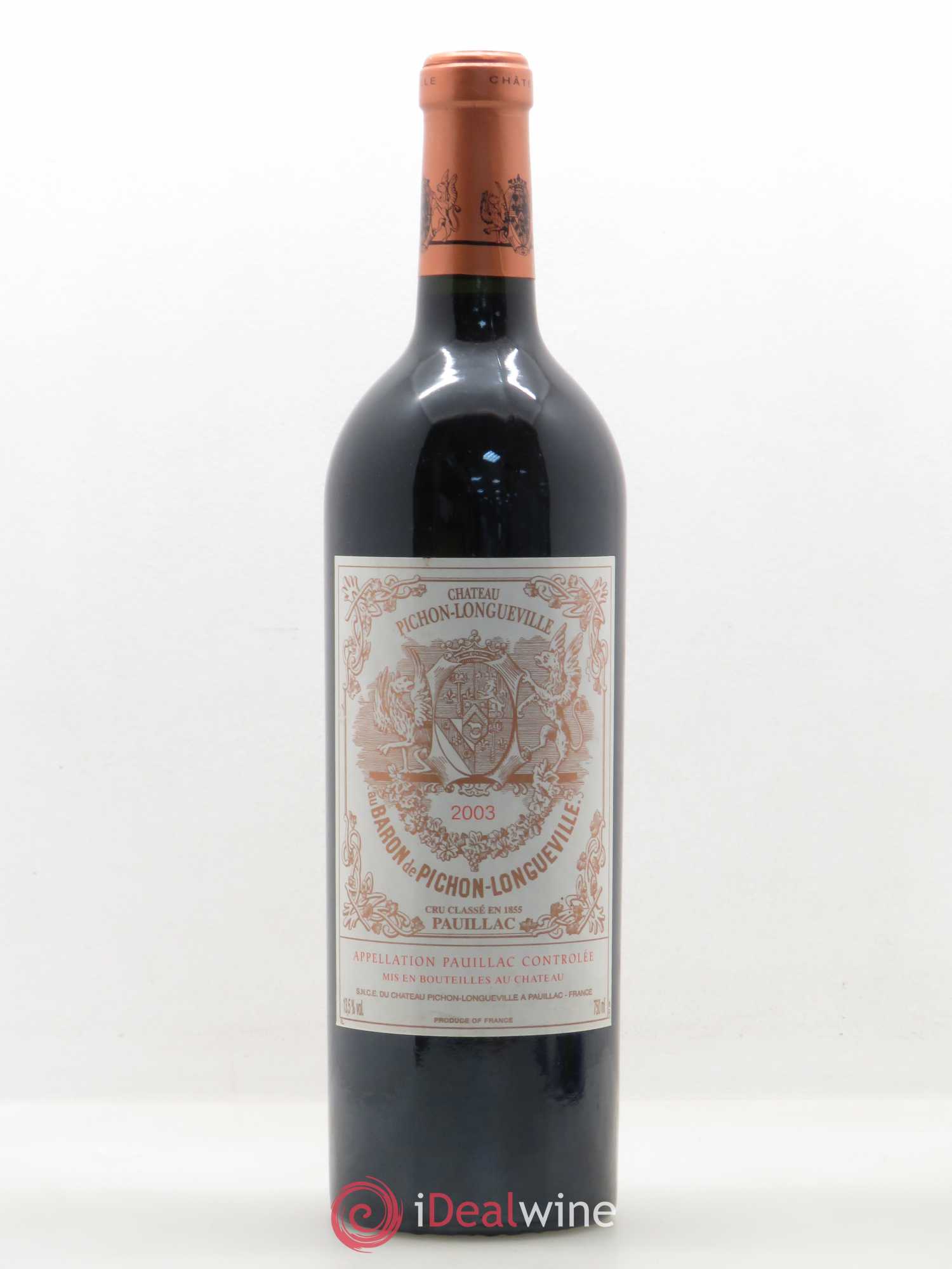 Pichon Longueville Baron 2ème Grand Cru Classé 2003 - Posten von 1 Flasche - 0