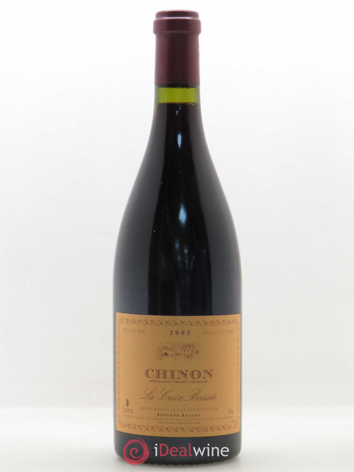 Chinon La Croix Boissée Bernard Baudry 2005 - Lot de 1 bouteille - 0