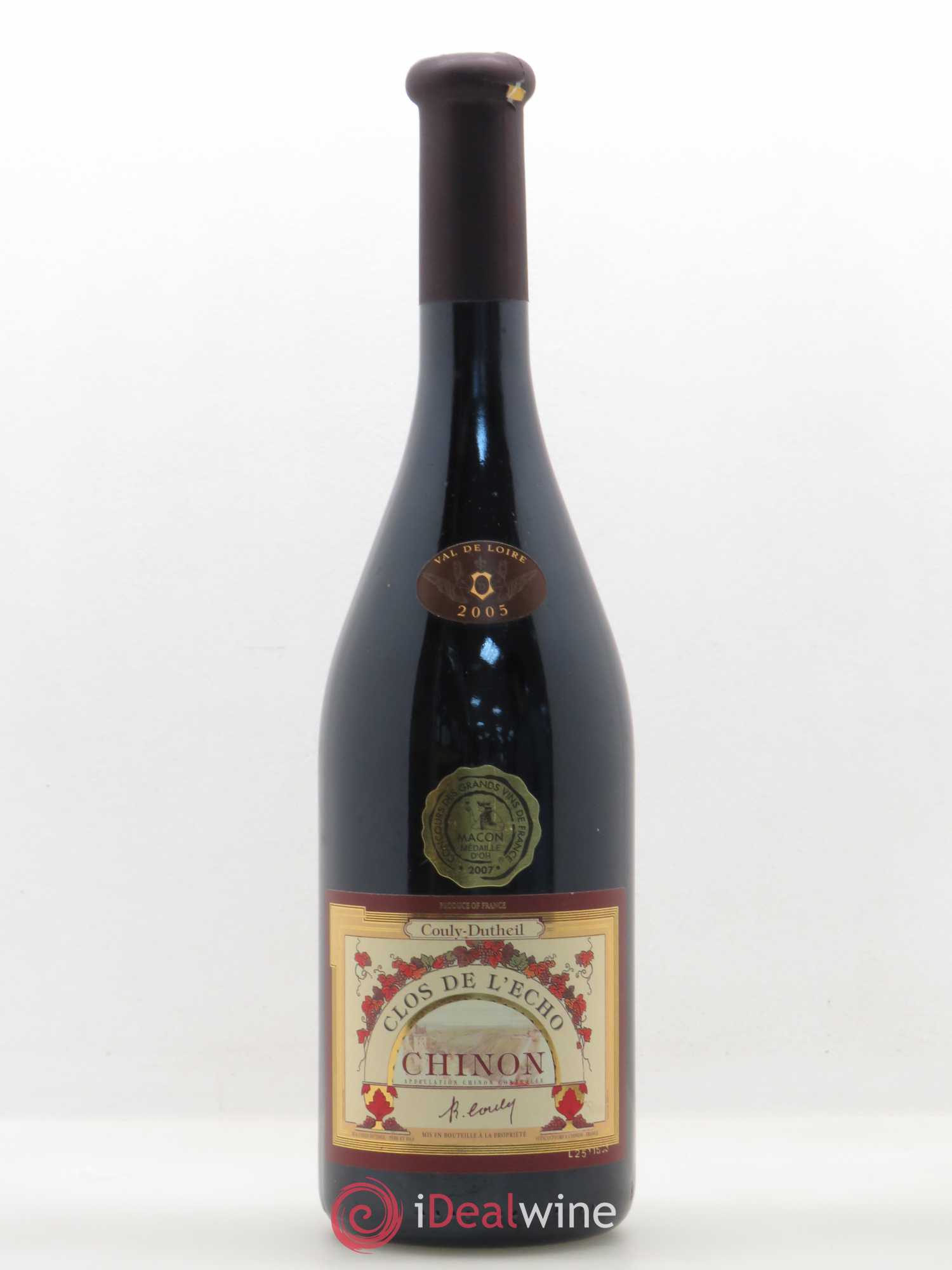 Chinon Clos de l'Echo Couly-Dutheil 2005 - Lot de 1 bouteille - 0