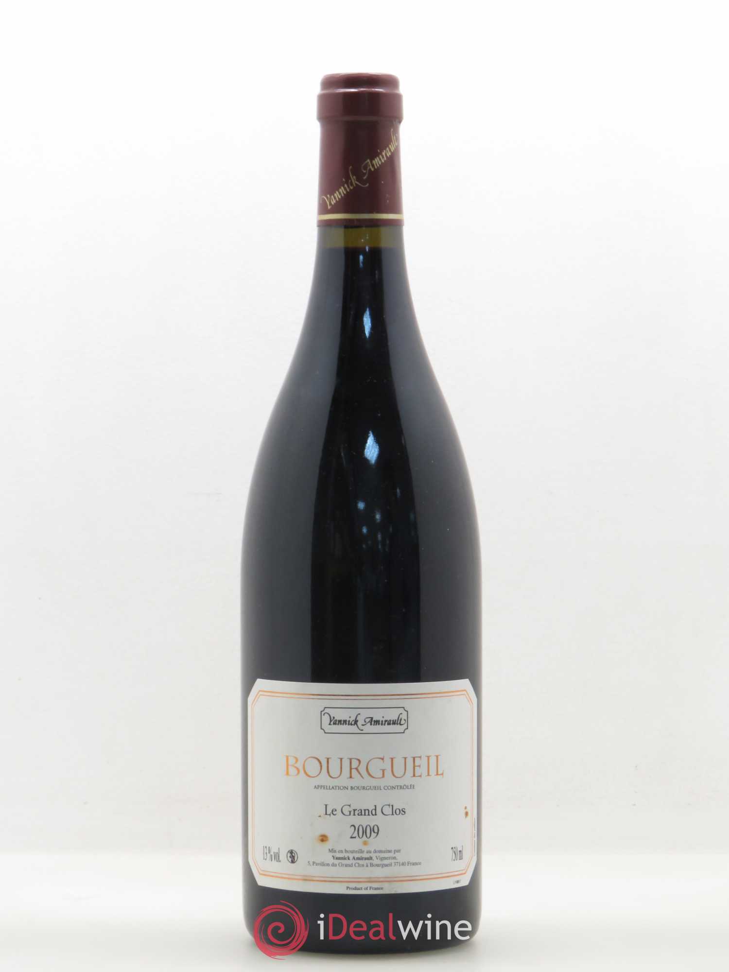 Bourgueil Grand Clos Yannick Amirault (Domaine) 2009 - Lot de 1 bouteille - 0