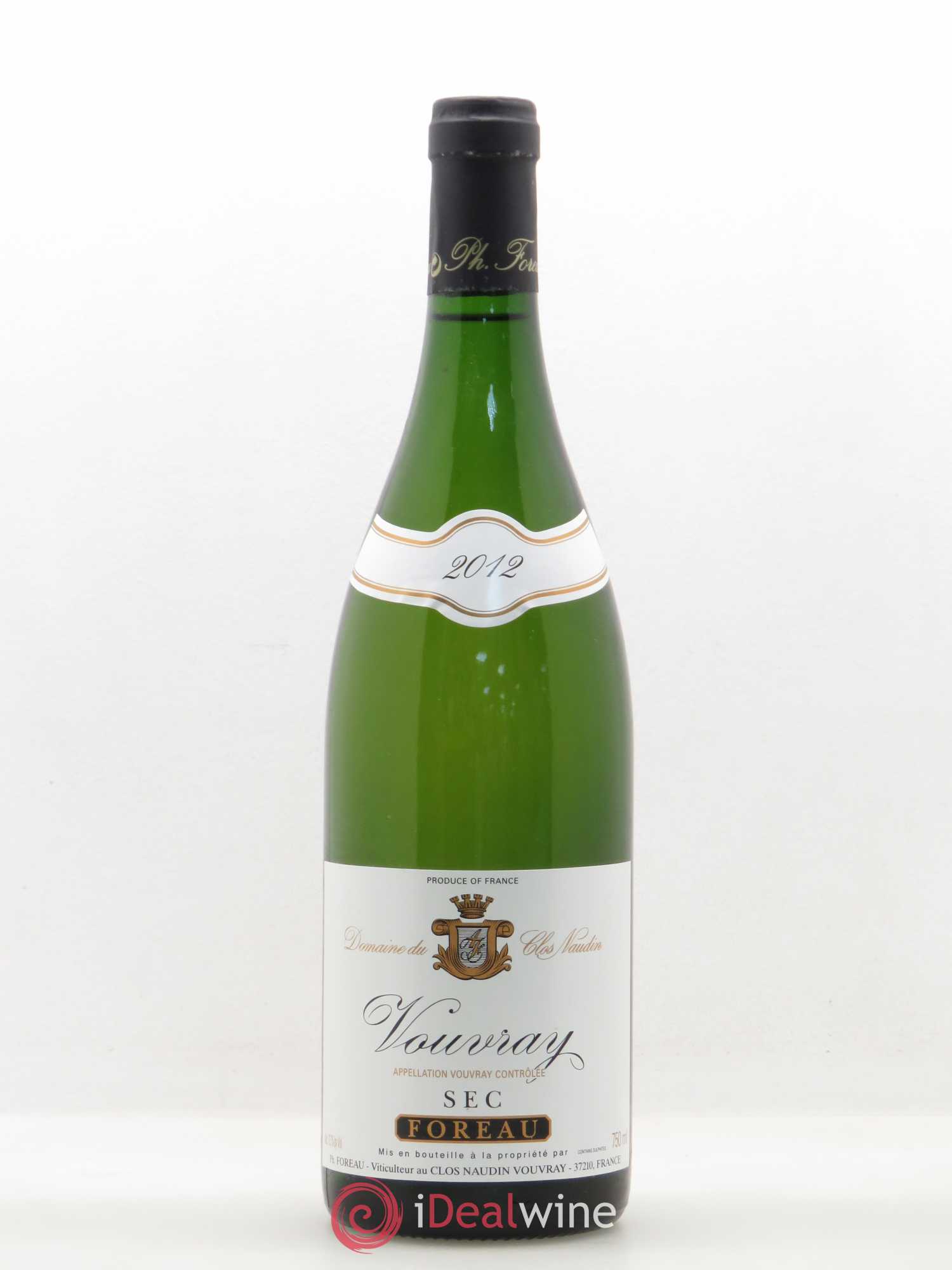 Vouvray Sec Clos Naudin - Philippe Foreau 2012 - Lot de 1 bouteille - 0