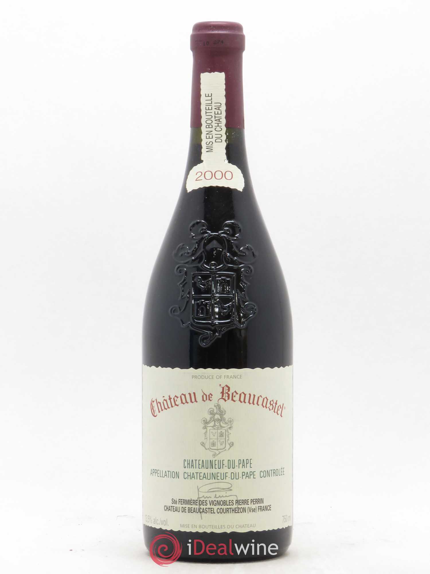 Châteauneuf-du-Pape Château de Beaucastel Famille Perrin 2000 - Lot de 1 bouteille - 0