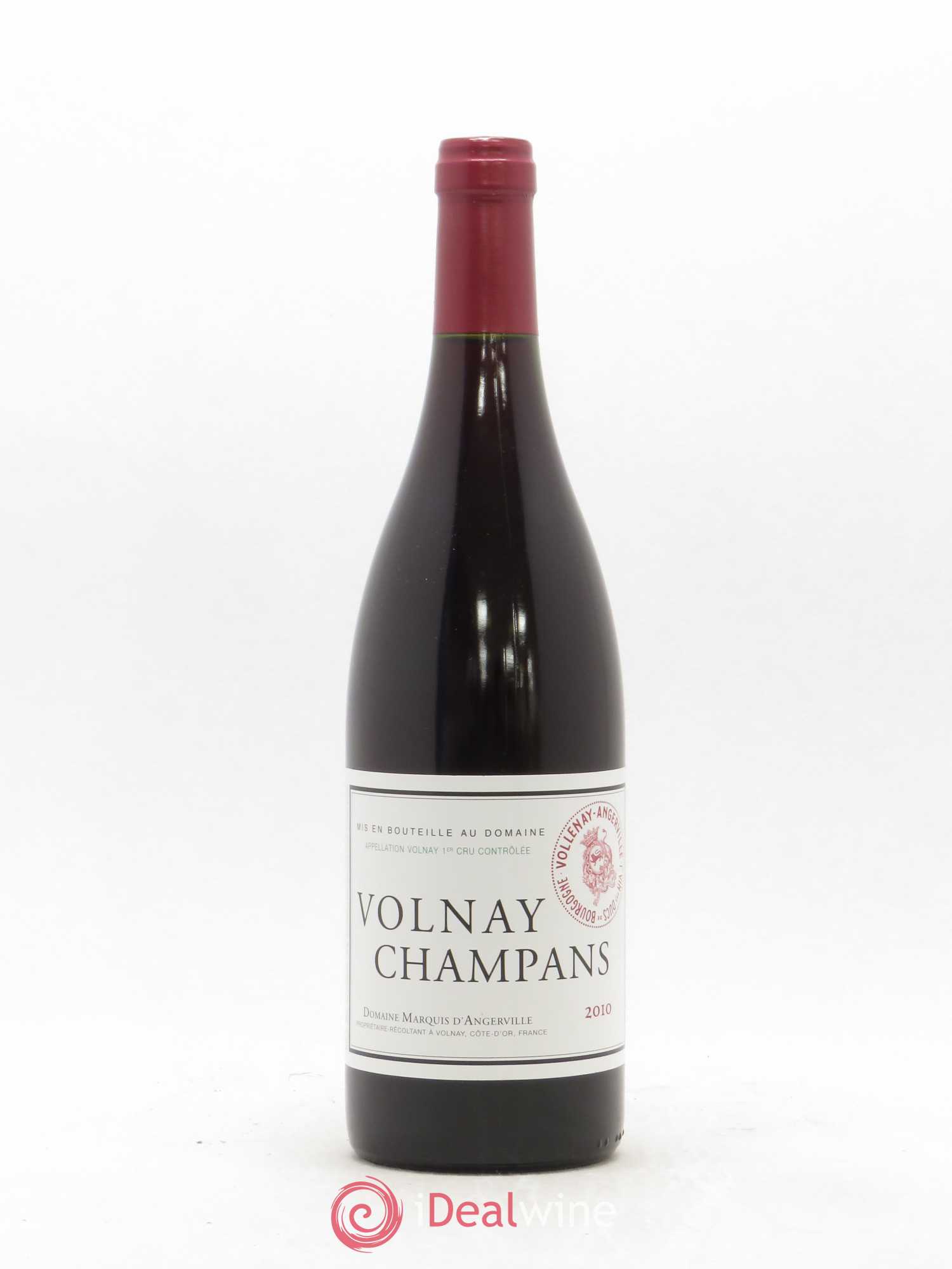 Volnay 1er Cru Champans Marquis d'Angerville (Domaine) 2010 - Lot de 1 bouteille - 0