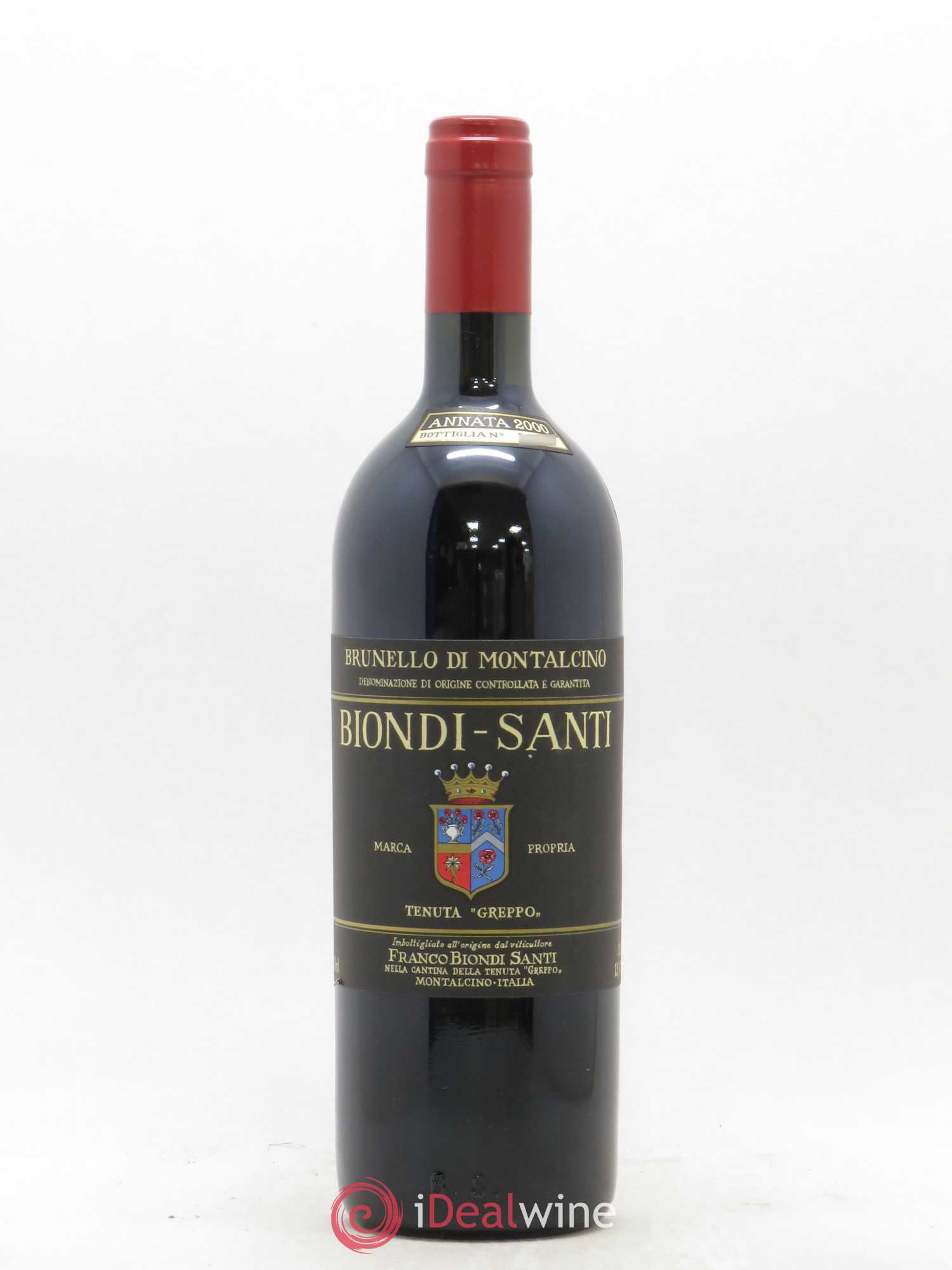 Brunello di Montalcino DOCG Riserva Biondi-Santi Tenuta Greppo Tenuta Greppo 2000 - Lot de 1 bouteille - 0