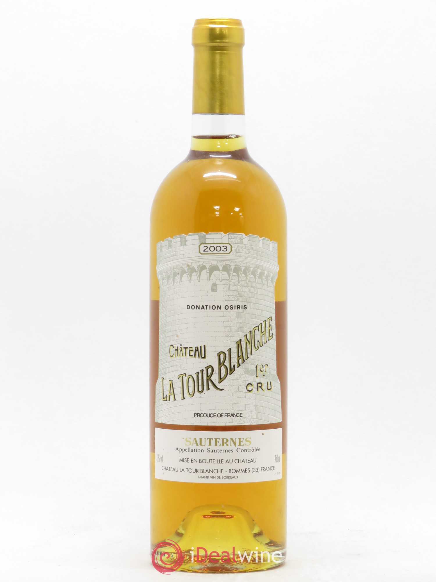 Château la Tour Blanche 1er Grand Cru Classé 2003 - Lotto di 1 bottiglia - 0