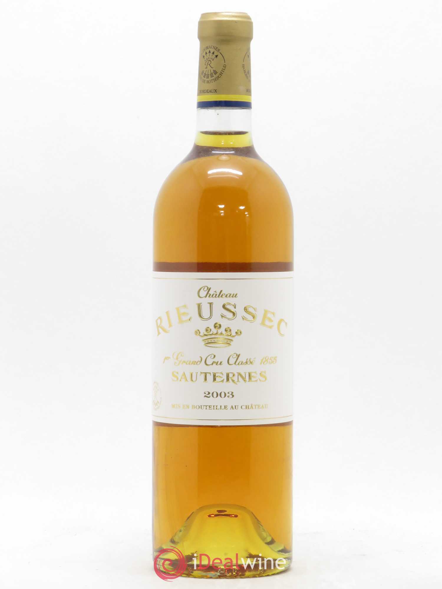 Château Rieussec 1er Grand Cru Classé 2003 - Posten von 1 Flasche - 0
