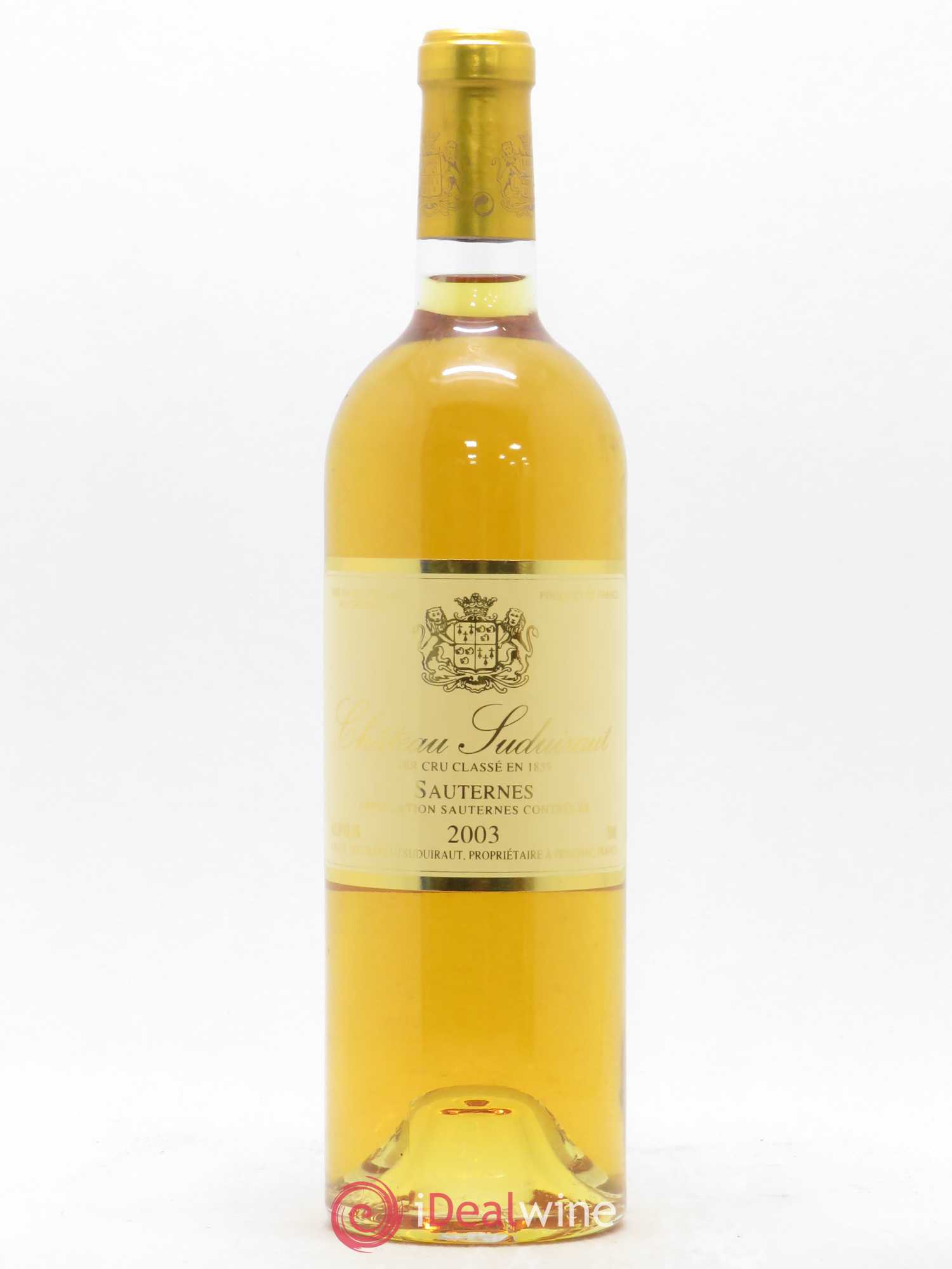 Château Suduiraut 1er Grand Cru Classé 2003 - Lotto di 1 bottiglia - 0