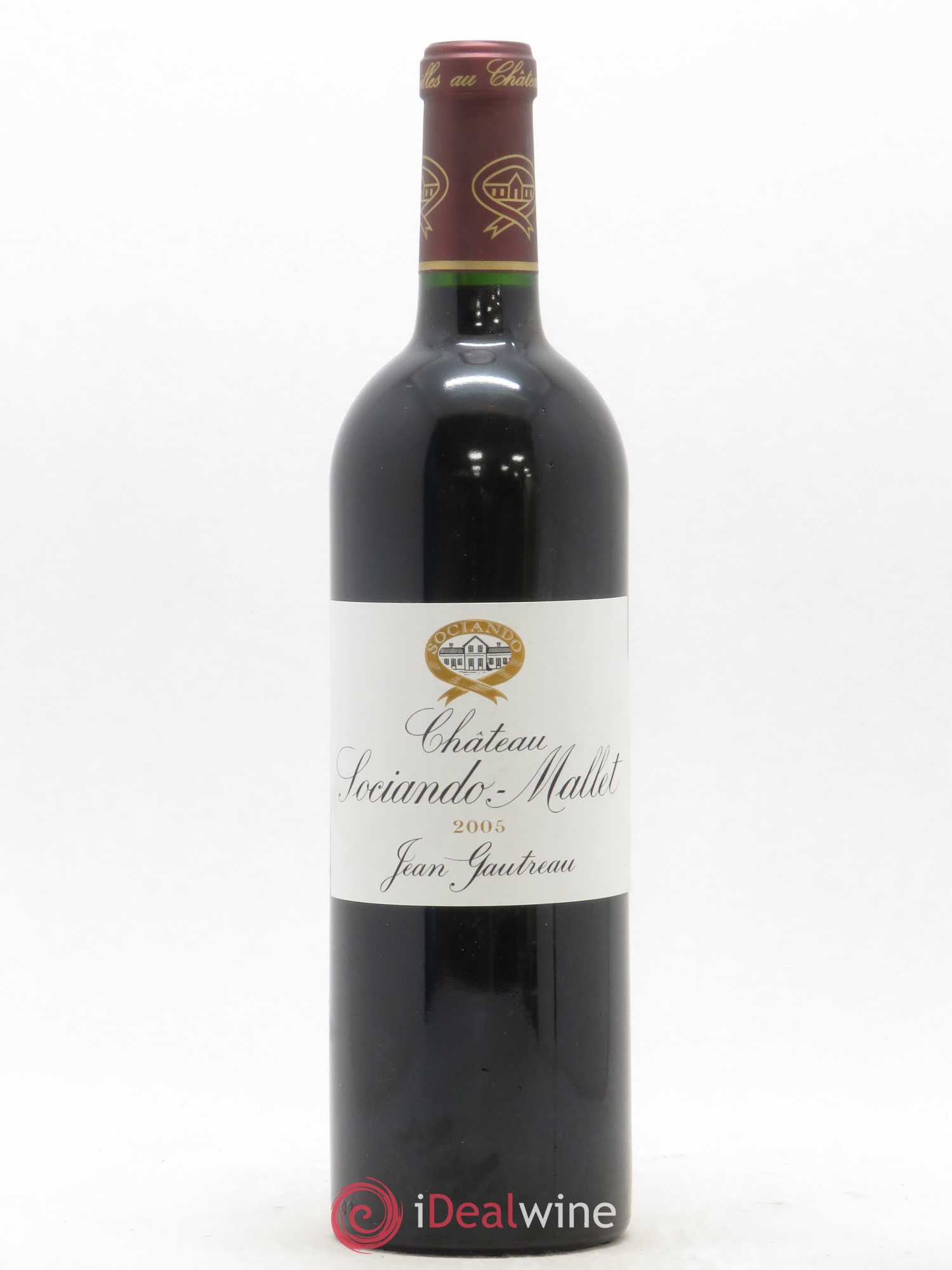 Château Sociando Mallet 2005 - Lot de 1 bouteille - 0