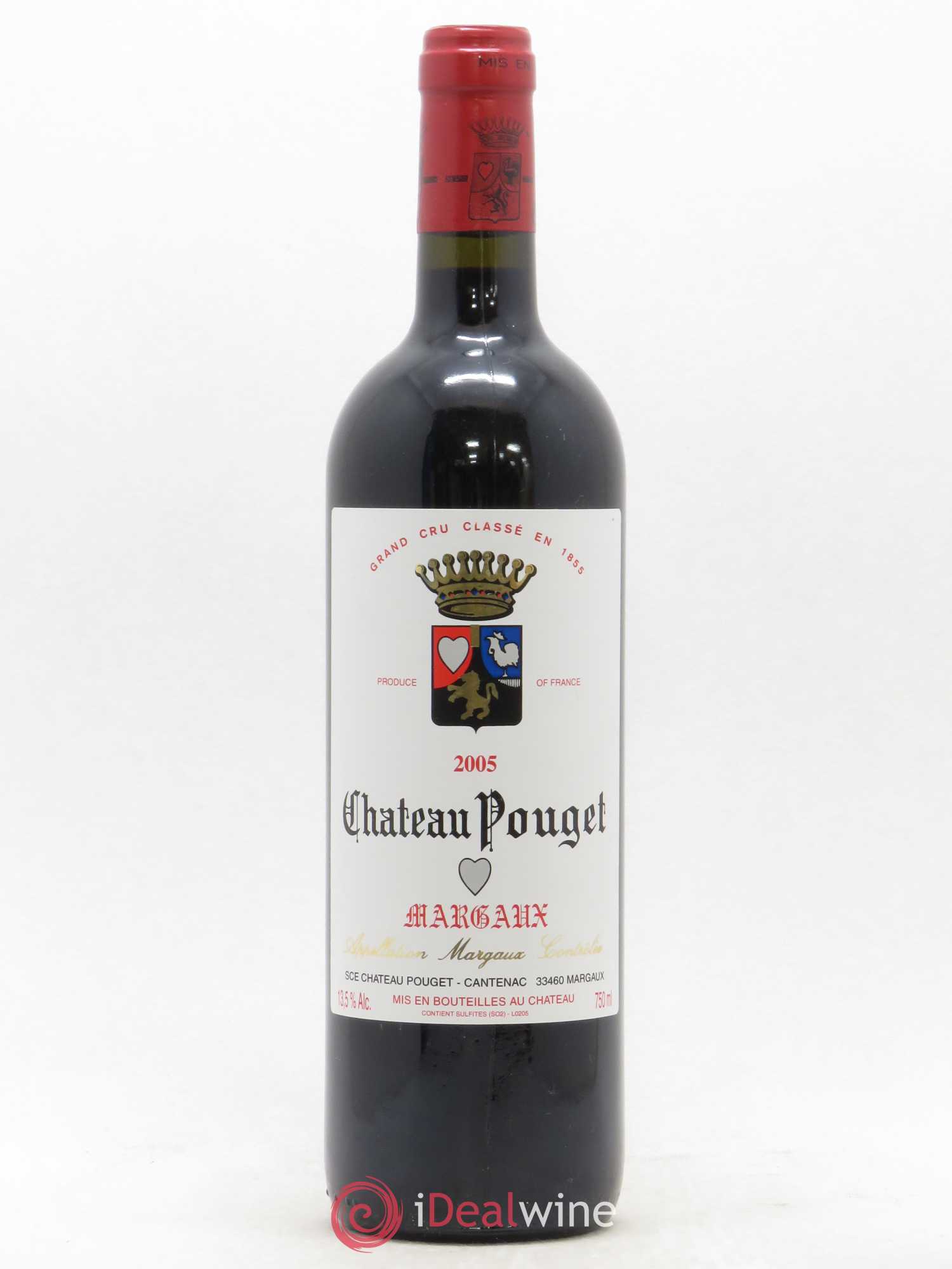 Château Pouget 4ème Grand Cru Classé 2005 - Lot de 1 bouteille - 0