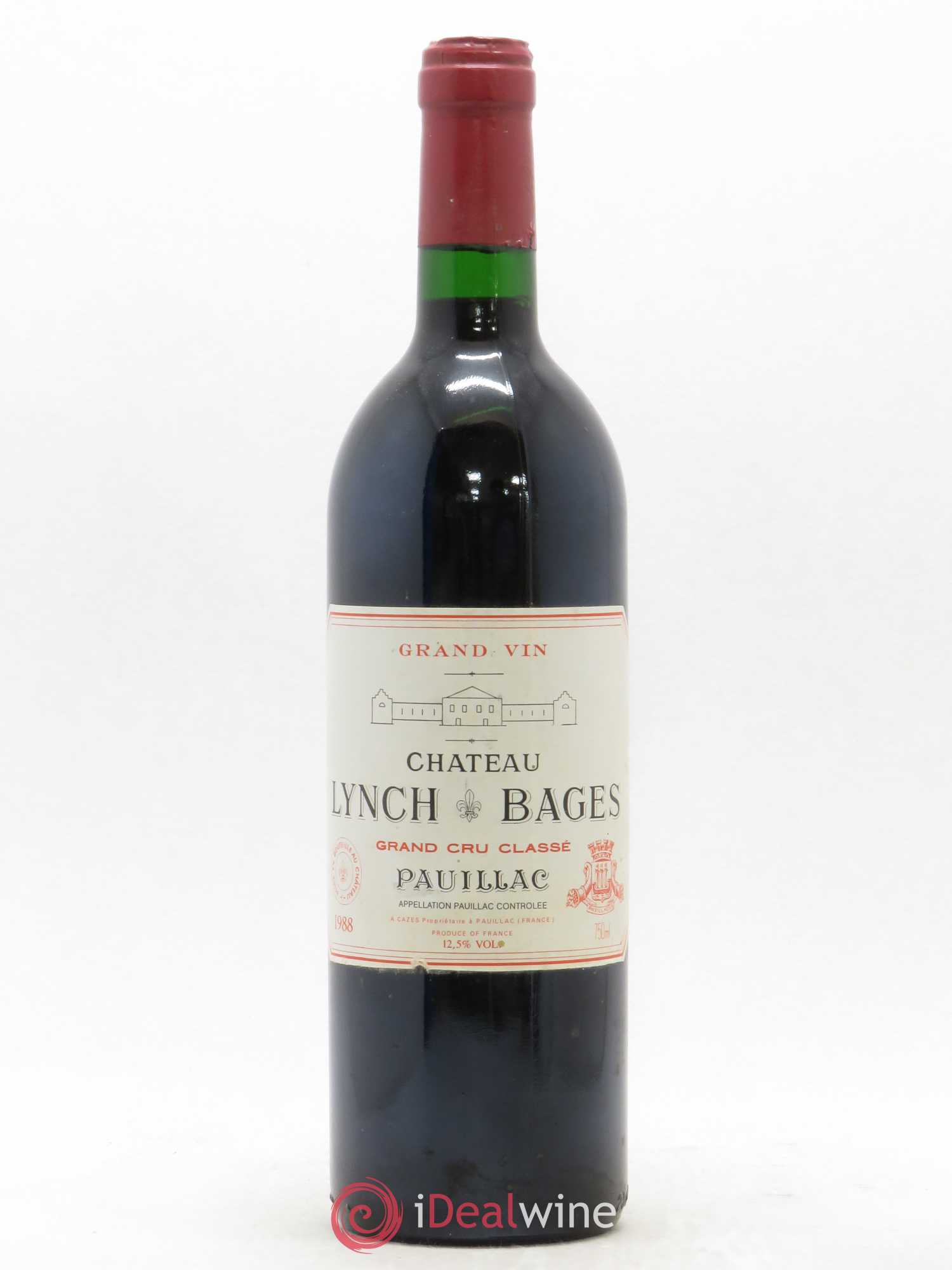 Château Lynch Bages 5ème Grand Cru Classé 1988 - Lot de 1 bouteille - 0