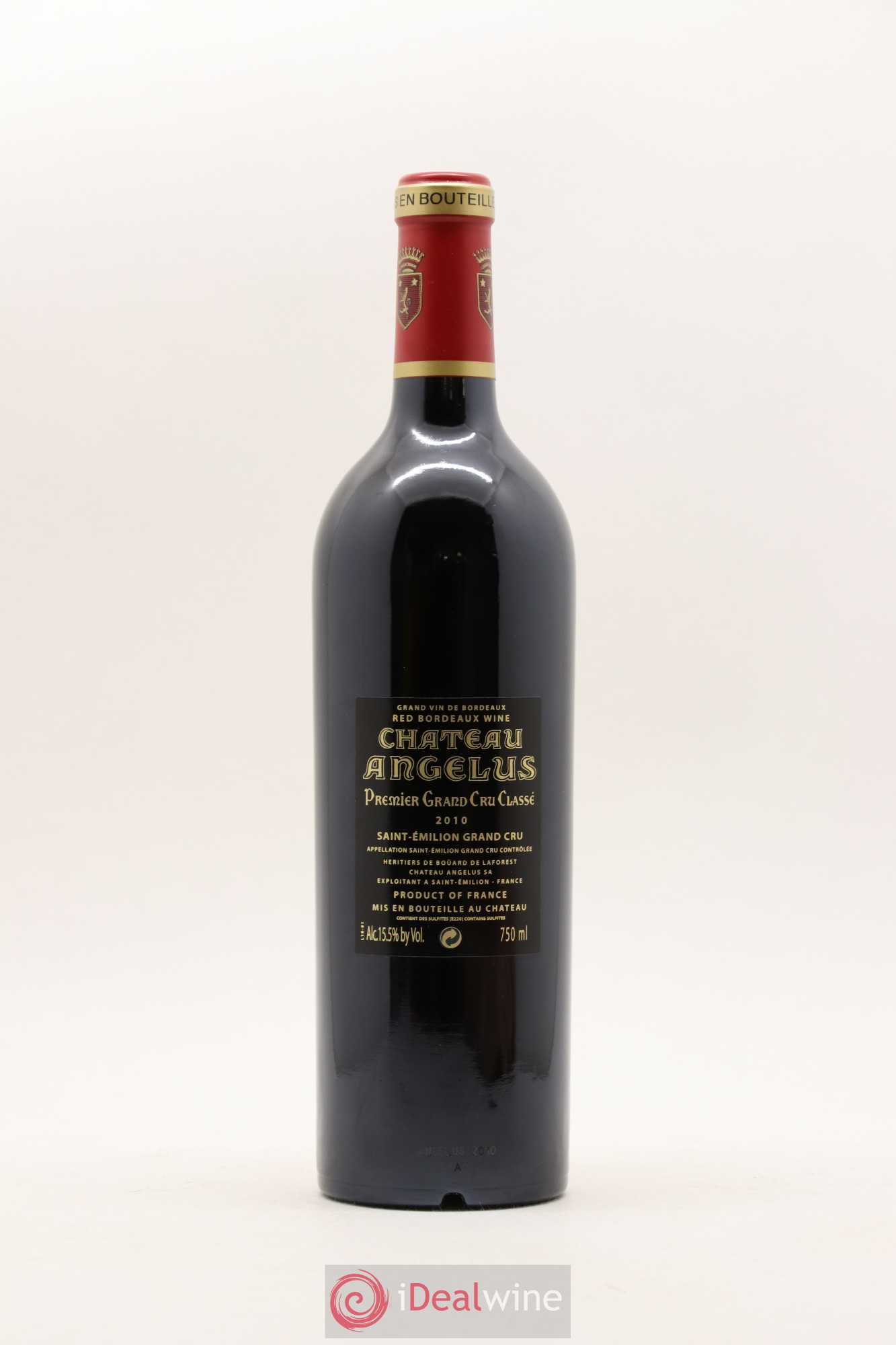 Château Angélus 1er Grand Cru Classé A 2010 - Lot de 1 bouteille - 1
