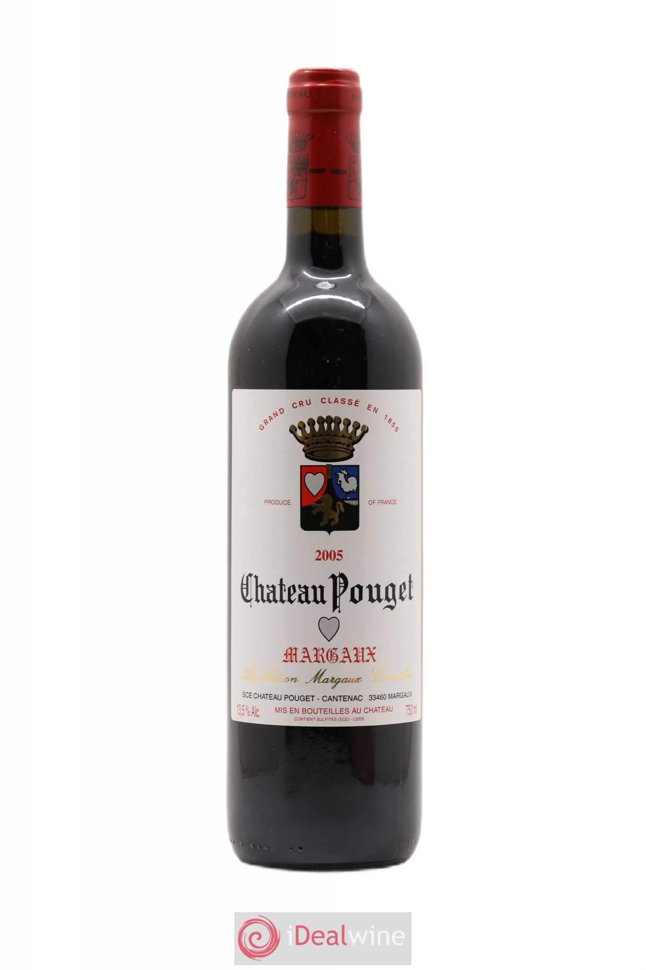 Château Pouget 4ème Grand Cru Classé 2005 - Lot de 1 bouteille - 0