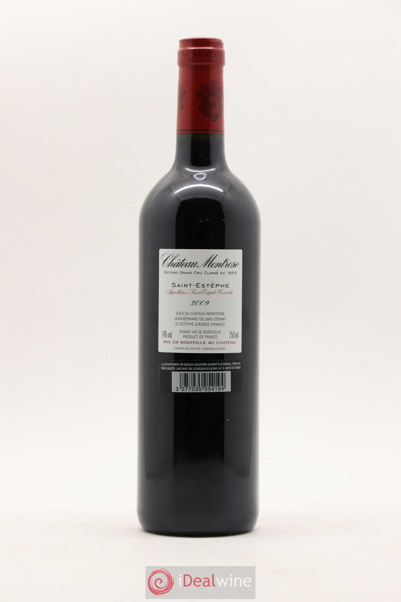 Château Montrose 2ème Grand Cru Classé 2009 - Lot de 1 bouteille - 1
