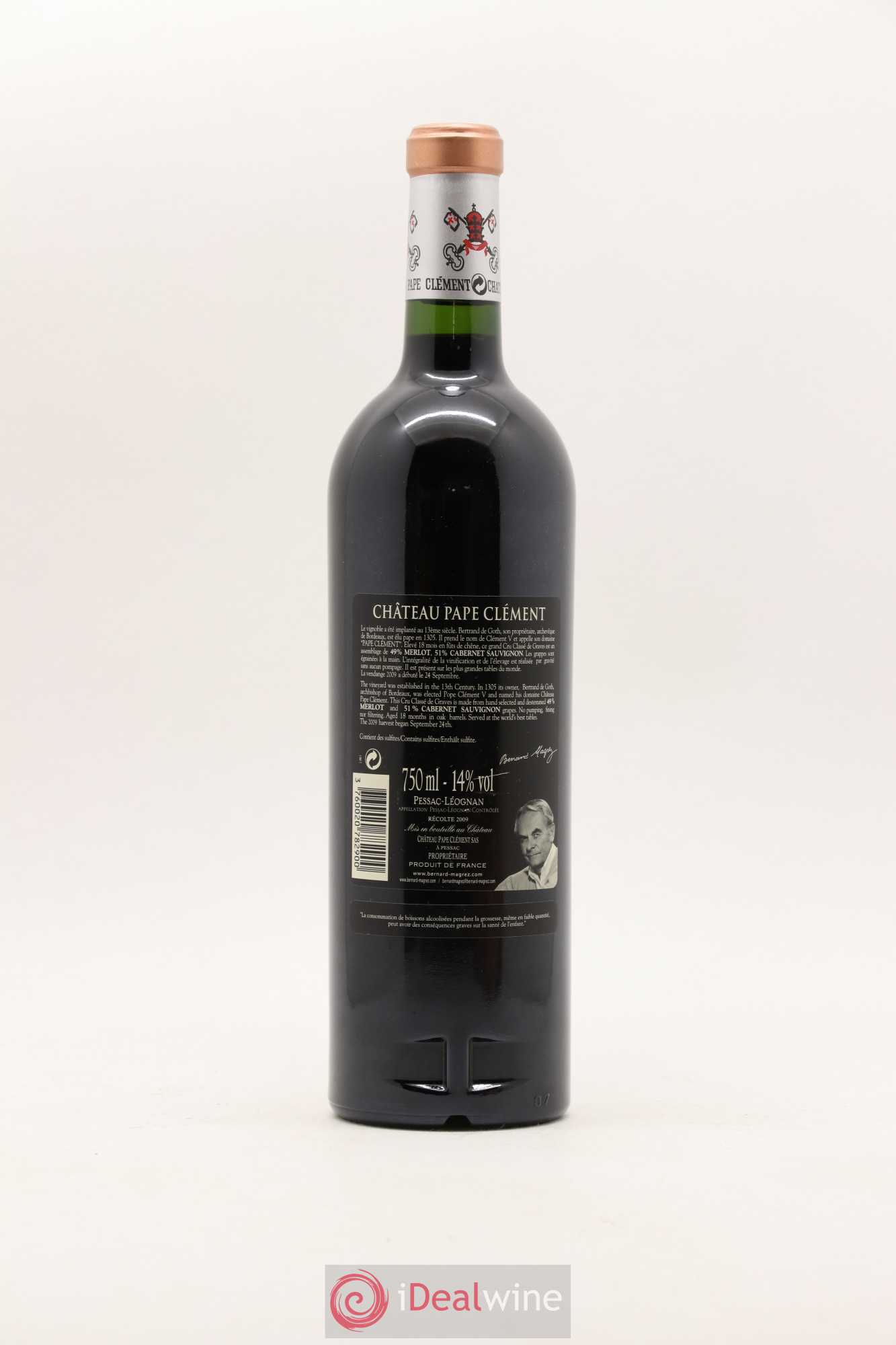 Château Pape Clément Cru Classé de Graves 2009 - Lot de 1 bouteille - 1