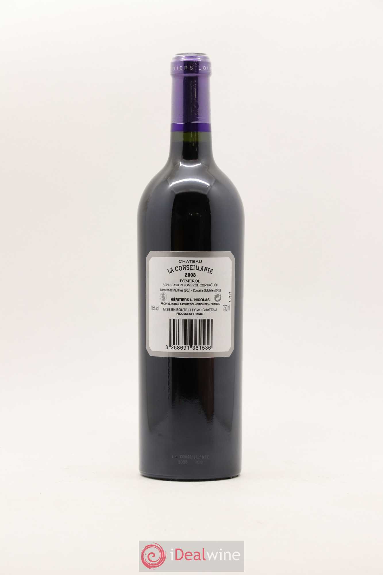 Château la Conseillante 2008 - Lot de 1 bouteille - 1