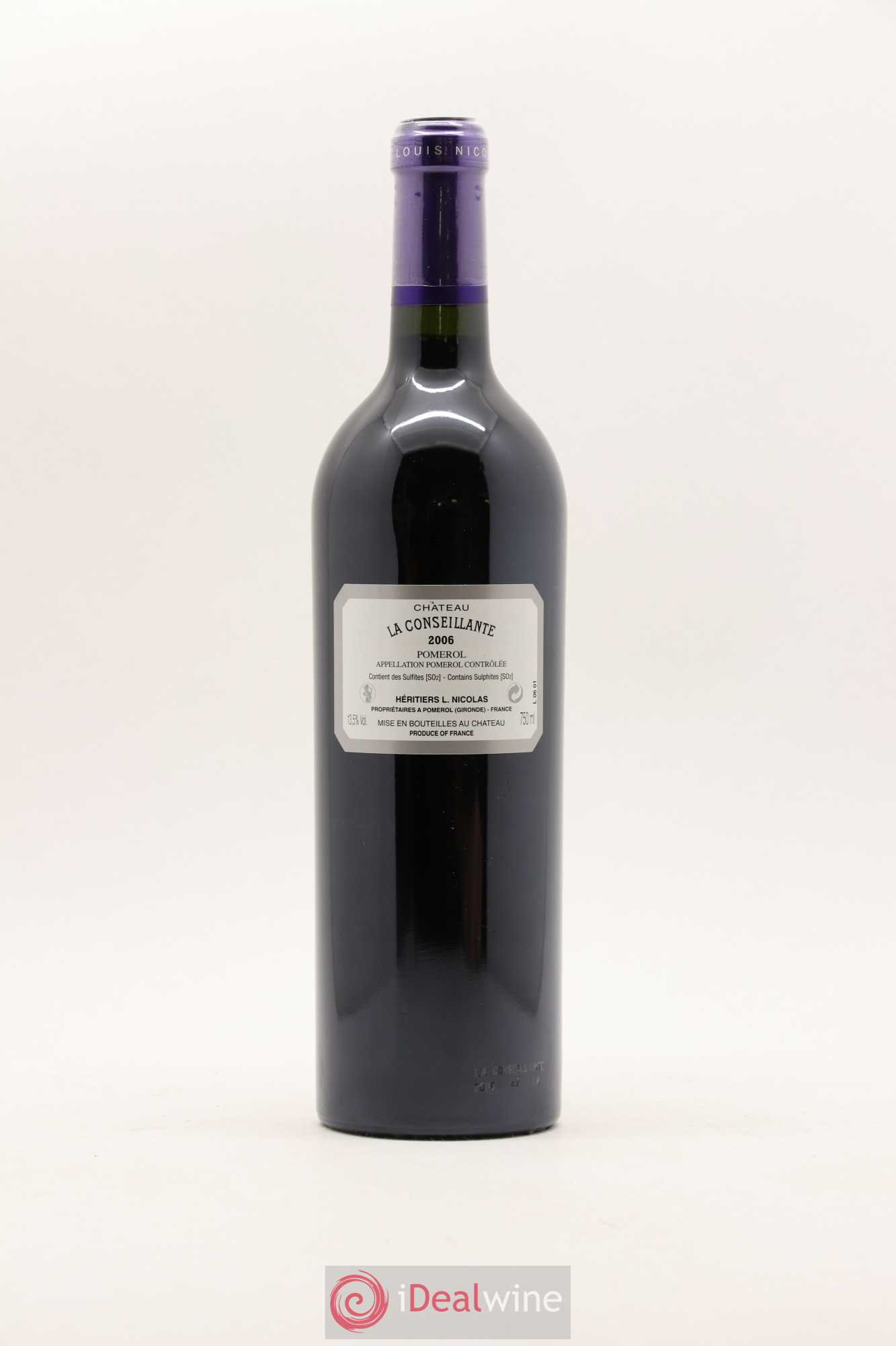Château la Conseillante 2006 - Lot de 1 bouteille - 1