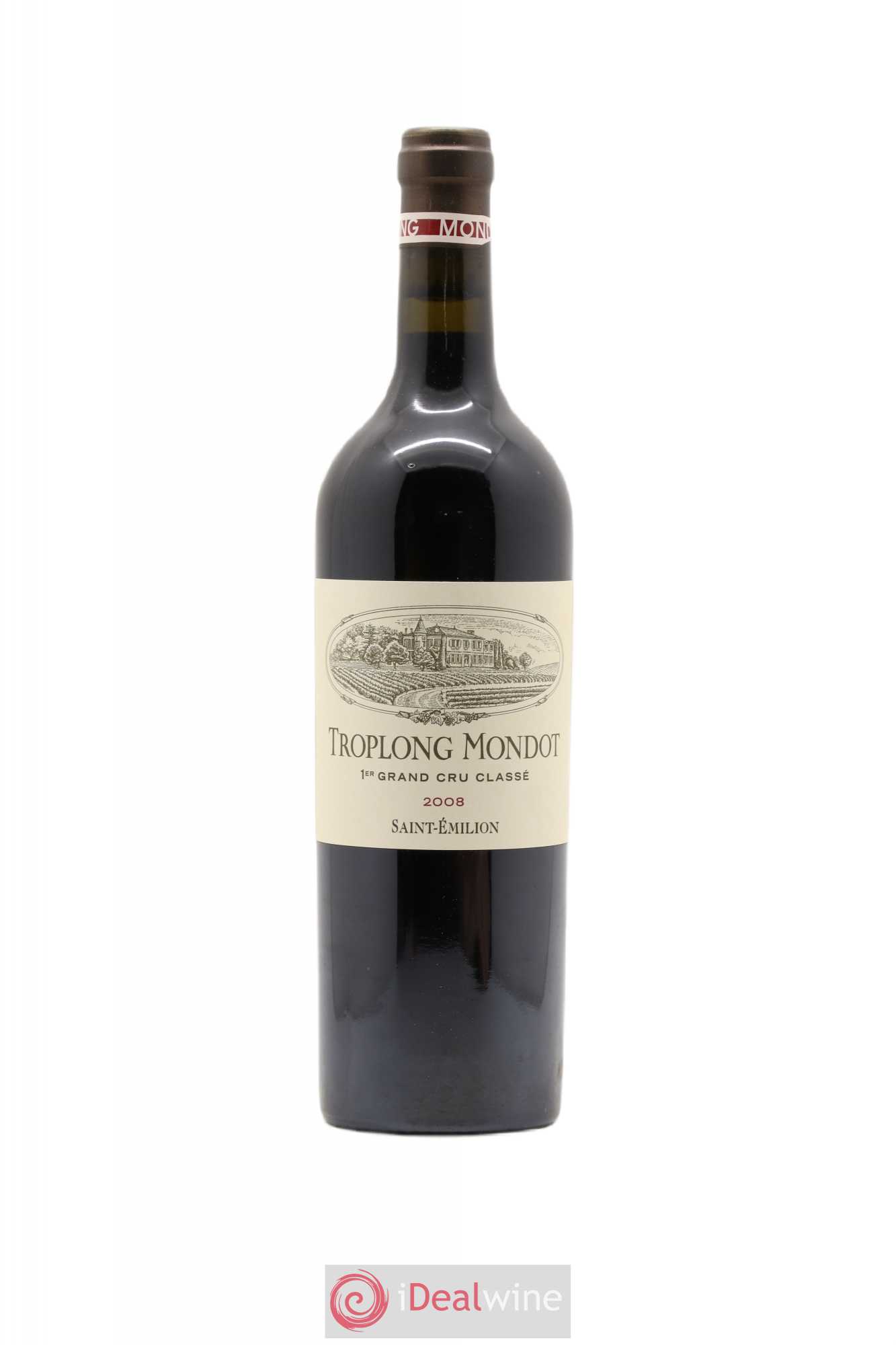 Château Troplong Mondot 1er Grand Cru Classé B 2008 - Lot de 1 bouteille - 0