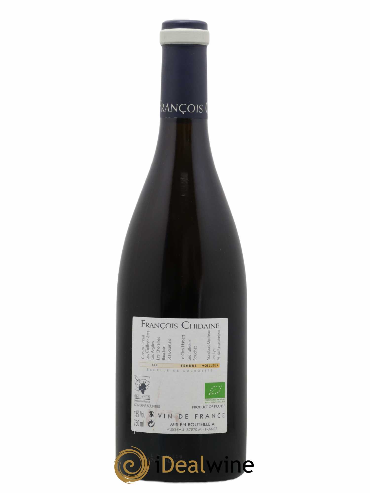 Vin de France Baudoin François Chidaine 2019 - Lot de 1 bouteille - 1