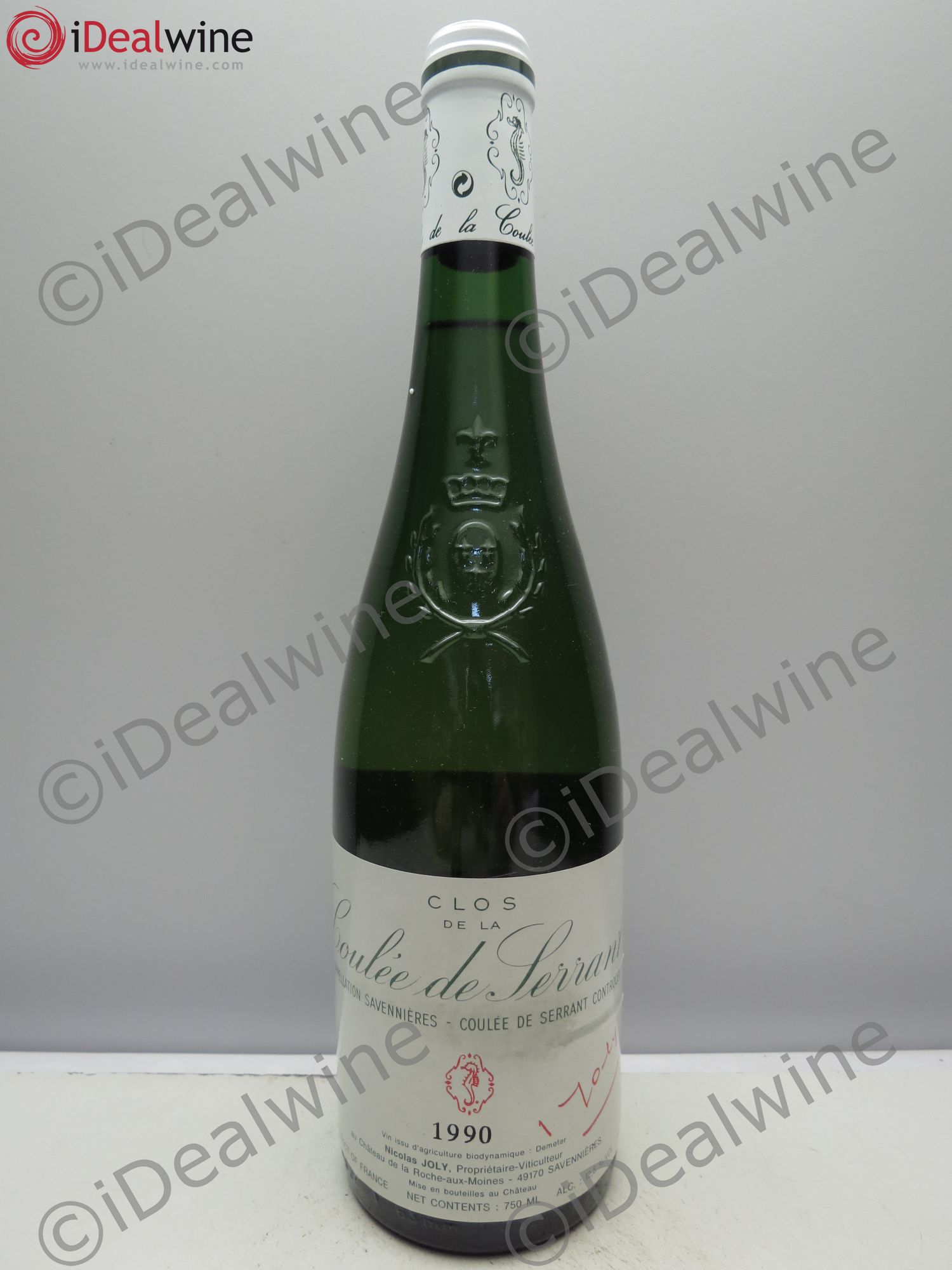 Savennières Clos de la Coulée de Serrant Vignobles de la Coulée de Serrant - Nicolas Joly 1990 - Lot de 1 bouteille - 0
