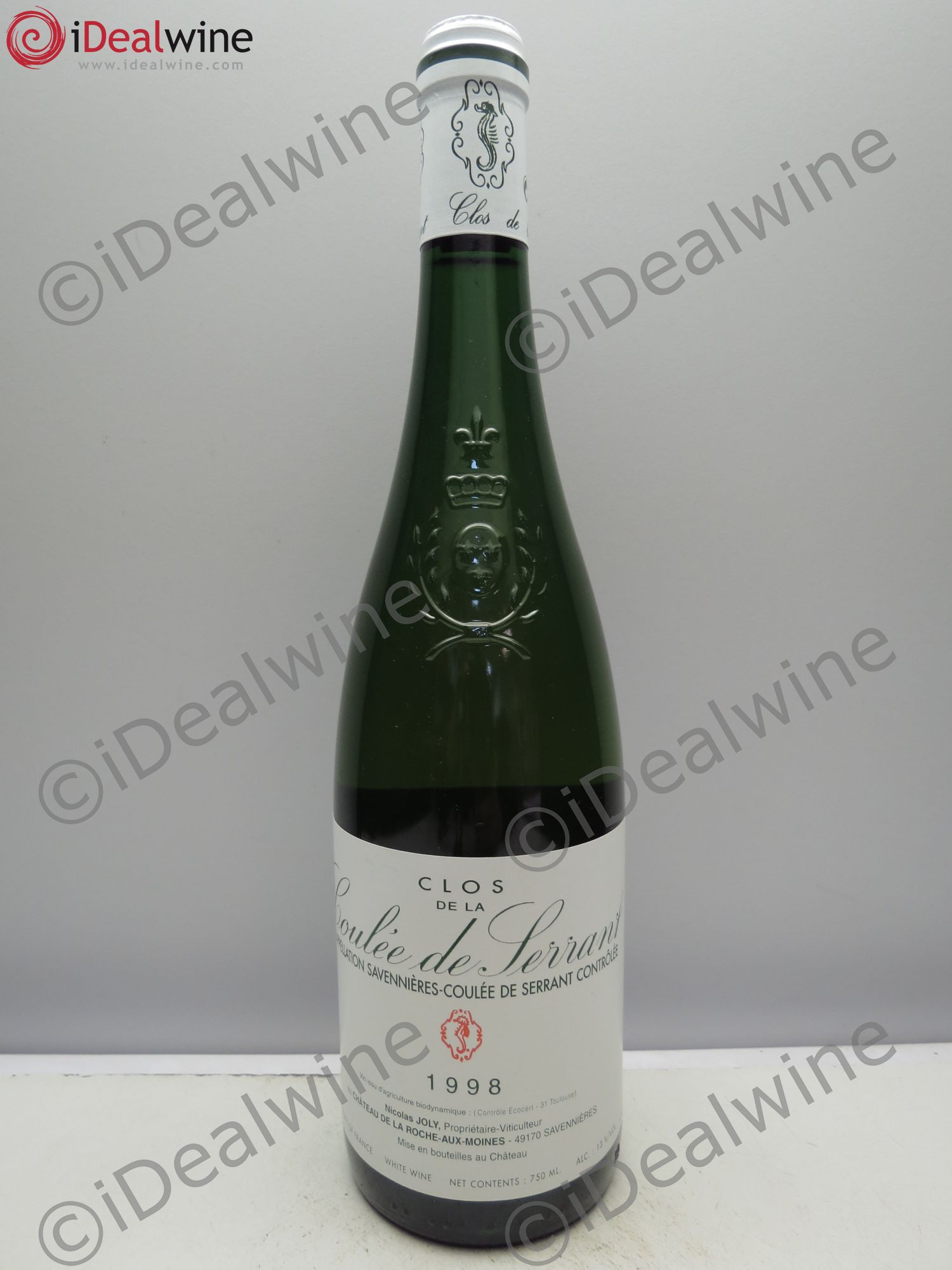Savennières Clos de la Coulée de Serrant Vignobles de la Coulée de Serrant - Nicolas Joly 1998 - Lot de 1 bouteille - 0