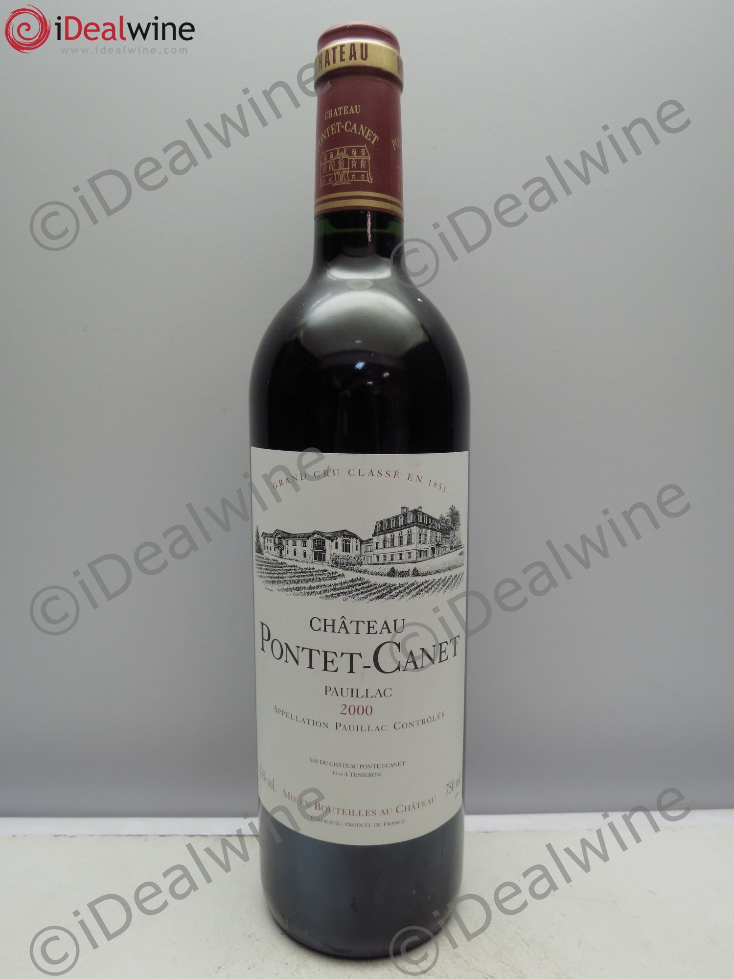 Château Pontet Canet 5ème Grand Cru Classé 2000 - Lot de 1 bouteille - 0