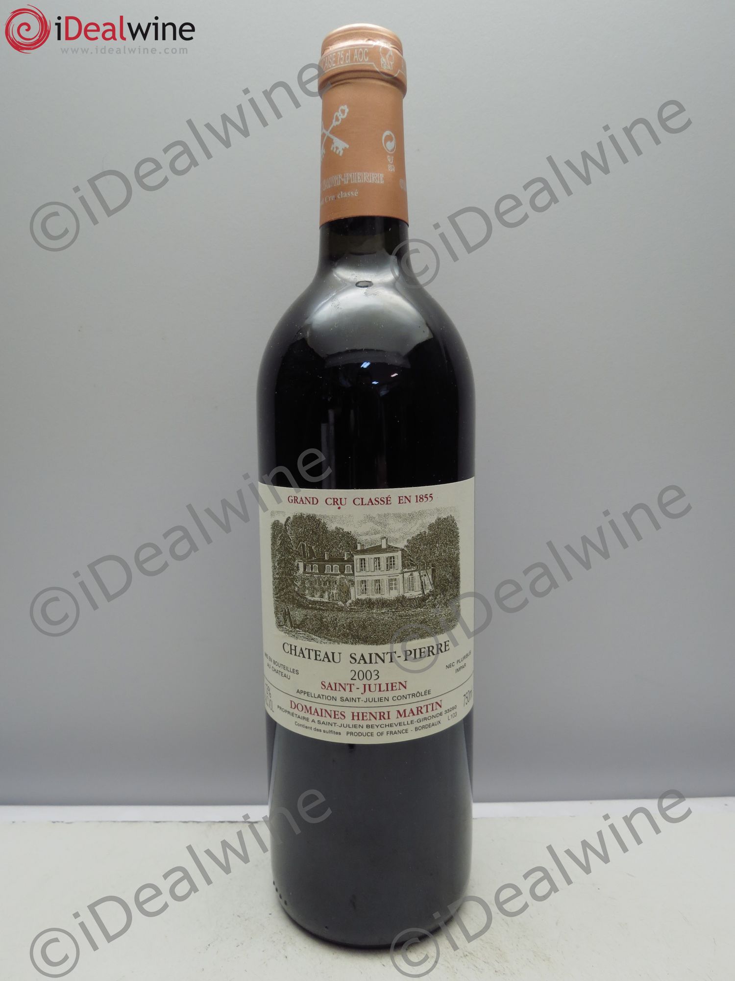 Château Saint-Pierre 4ème Grand Cru Classé 2003 - Lot de 1 bouteille - 0