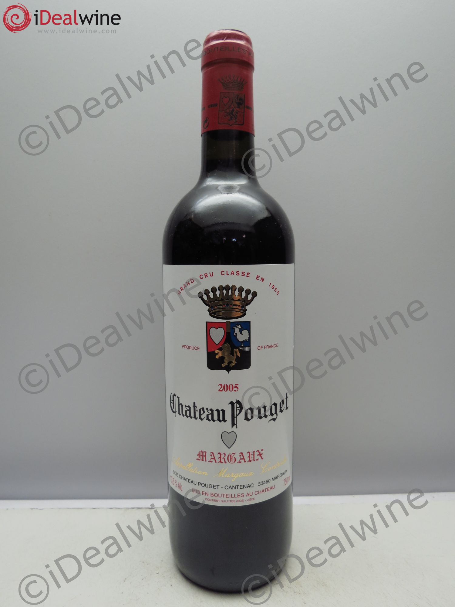 Château Pouget 4ème Grand Cru Classé 2005 - Lot de 1 bouteille - 0