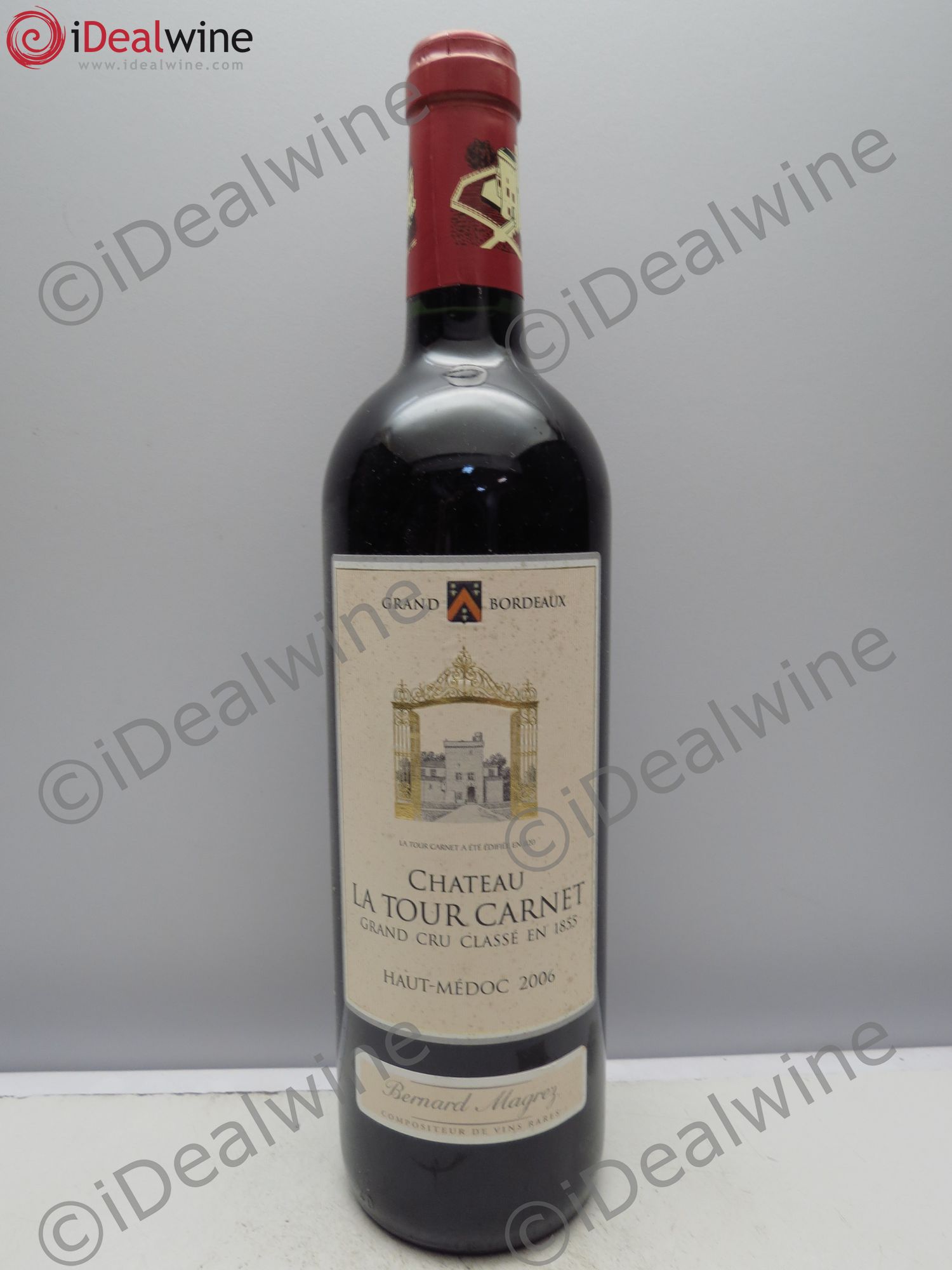 Château la Tour Carnet 4ème Grand Cru Classé 2006 - Lot de 1 bouteille - 0