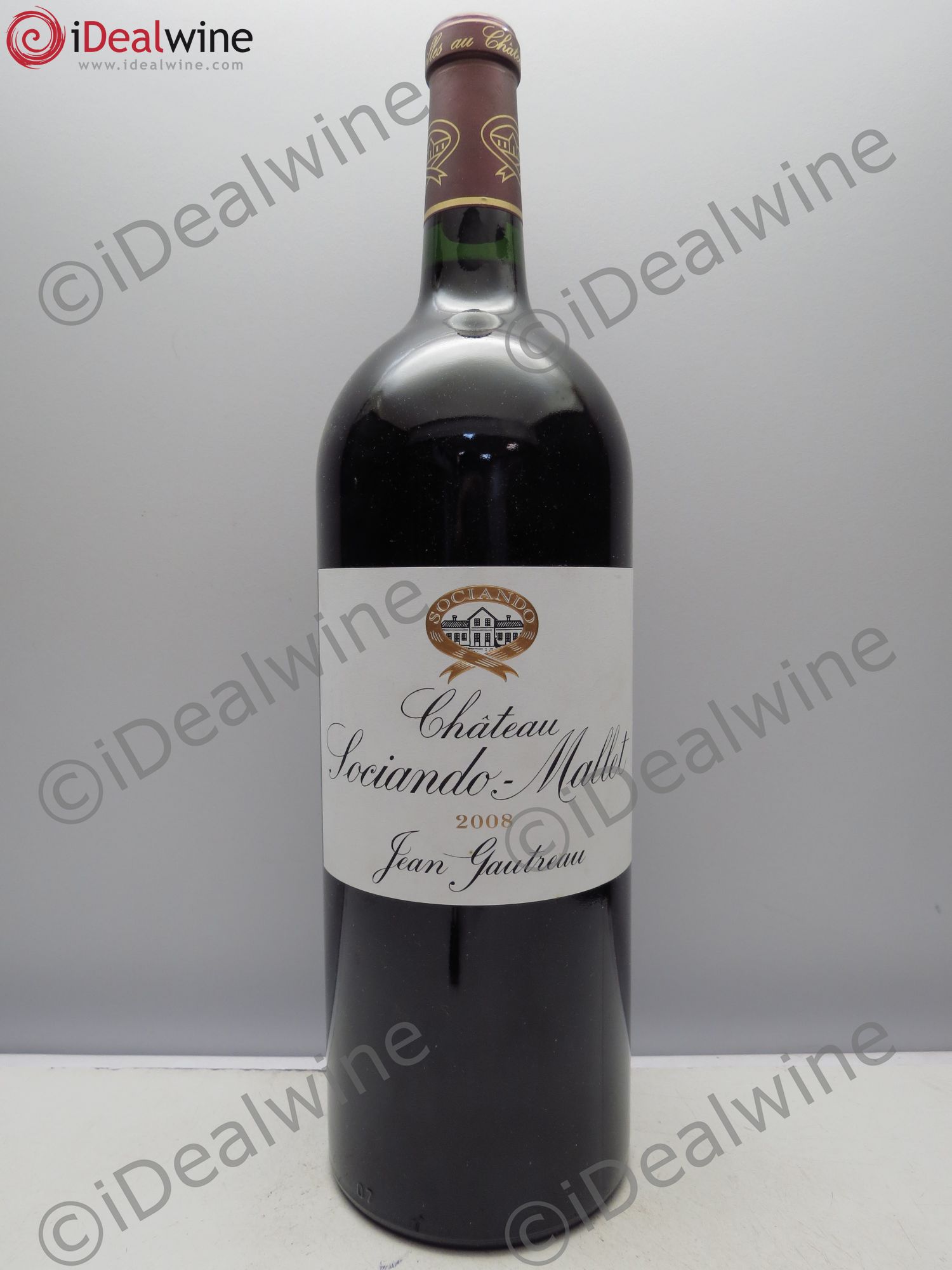 Château Sociando Mallet 2008 - Lot de 1 magnum - 0