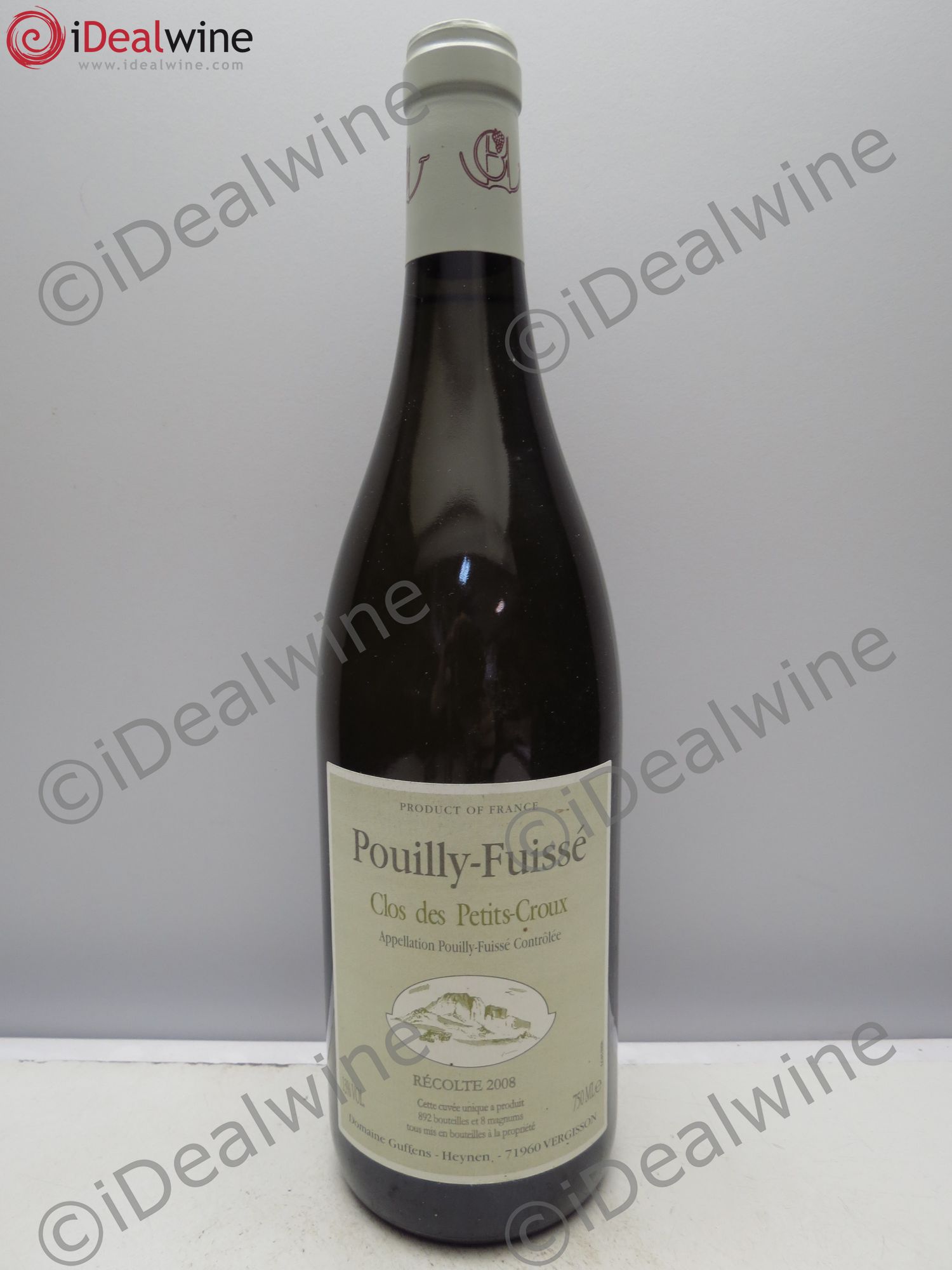 Pouilly-Fuissé Clos des petits Croux 2008 - Posten von 1 Flasche - 0