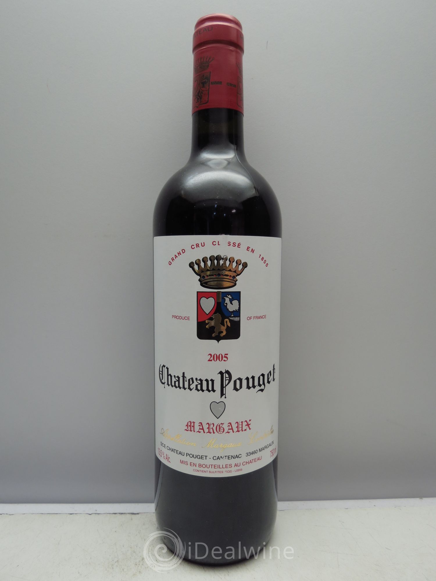 Château Pouget 4ème Grand Cru Classé 2005 - Lot de 1 bouteille - 0