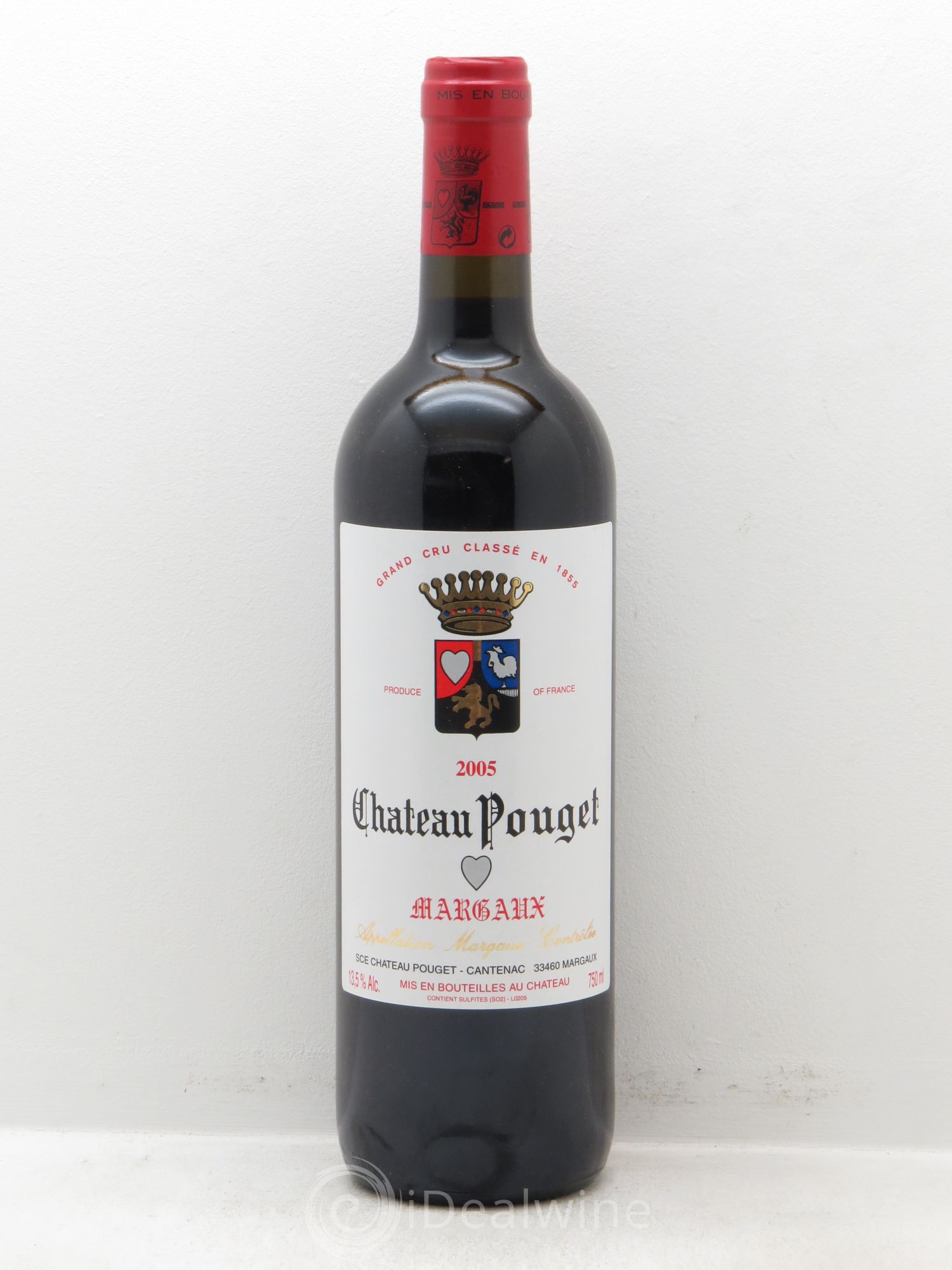 Château Pouget 4ème Grand Cru Classé 2005 - Lot de 1 bouteille - 0