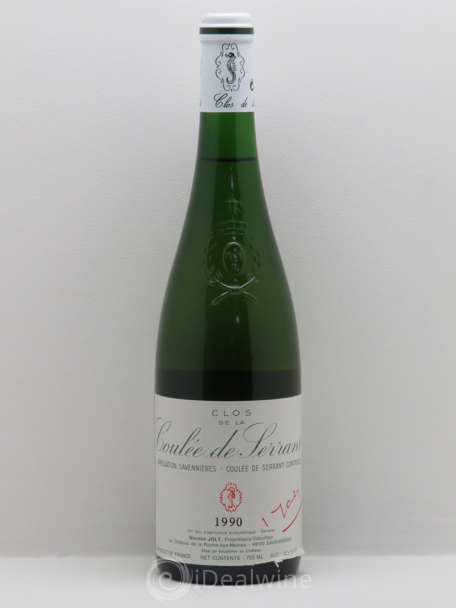 Savennières Clos de la Coulée de Serrant Vignobles de la Coulée de Serrant - Nicolas Joly 1990 - Lot de 1 bouteille - 0