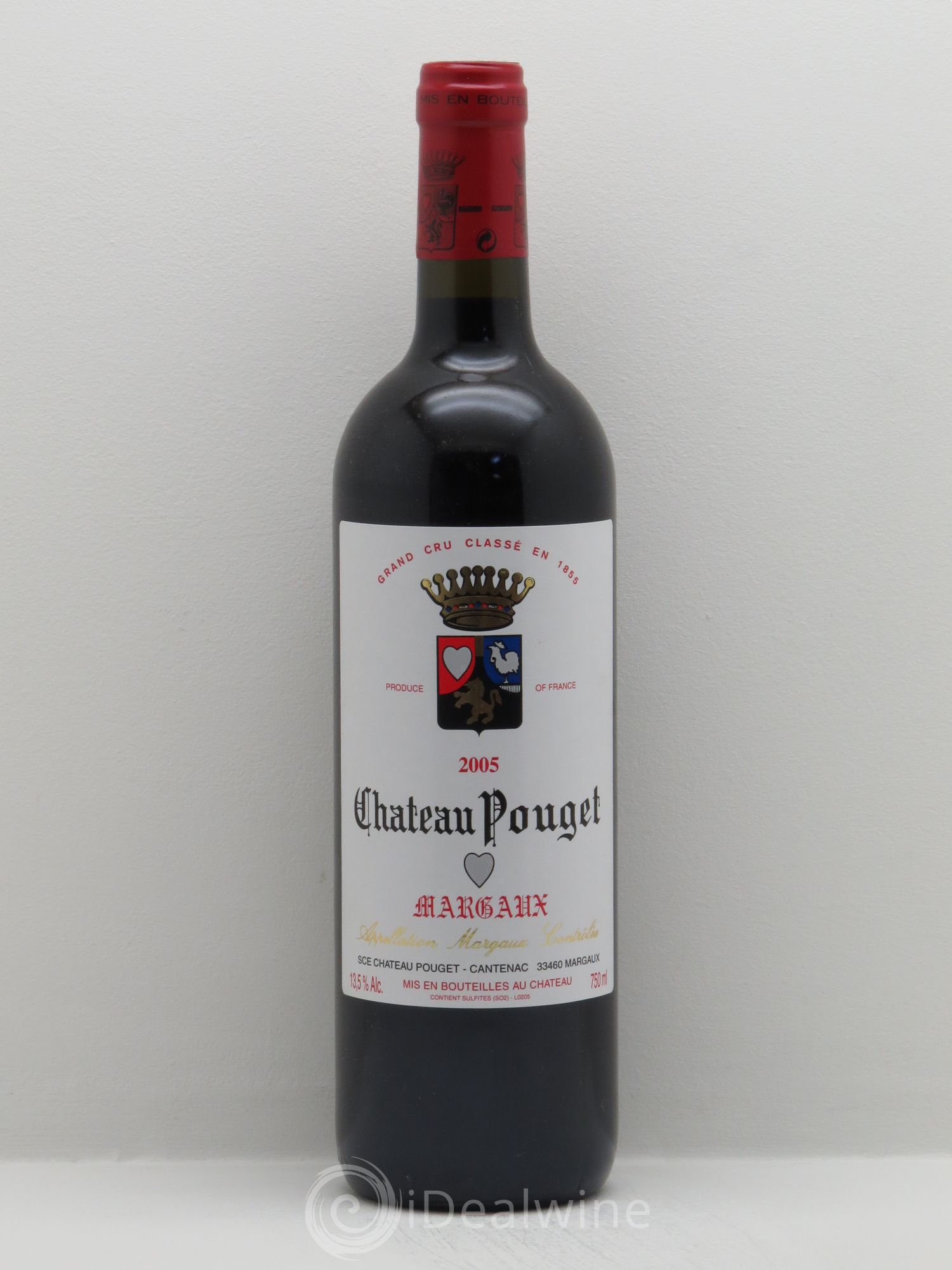 Château Pouget 4ème Grand Cru Classé 2005 - Lot de 1 bouteille - 0