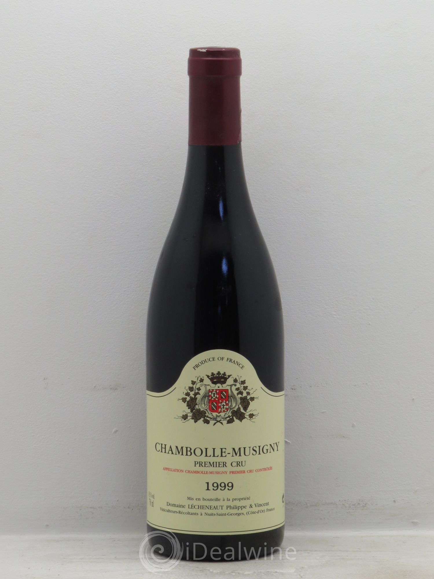 Chambolle-Musigny 1er Cru Domaine Lécheneaut 1999 - Lot de 1 bouteille - 0
