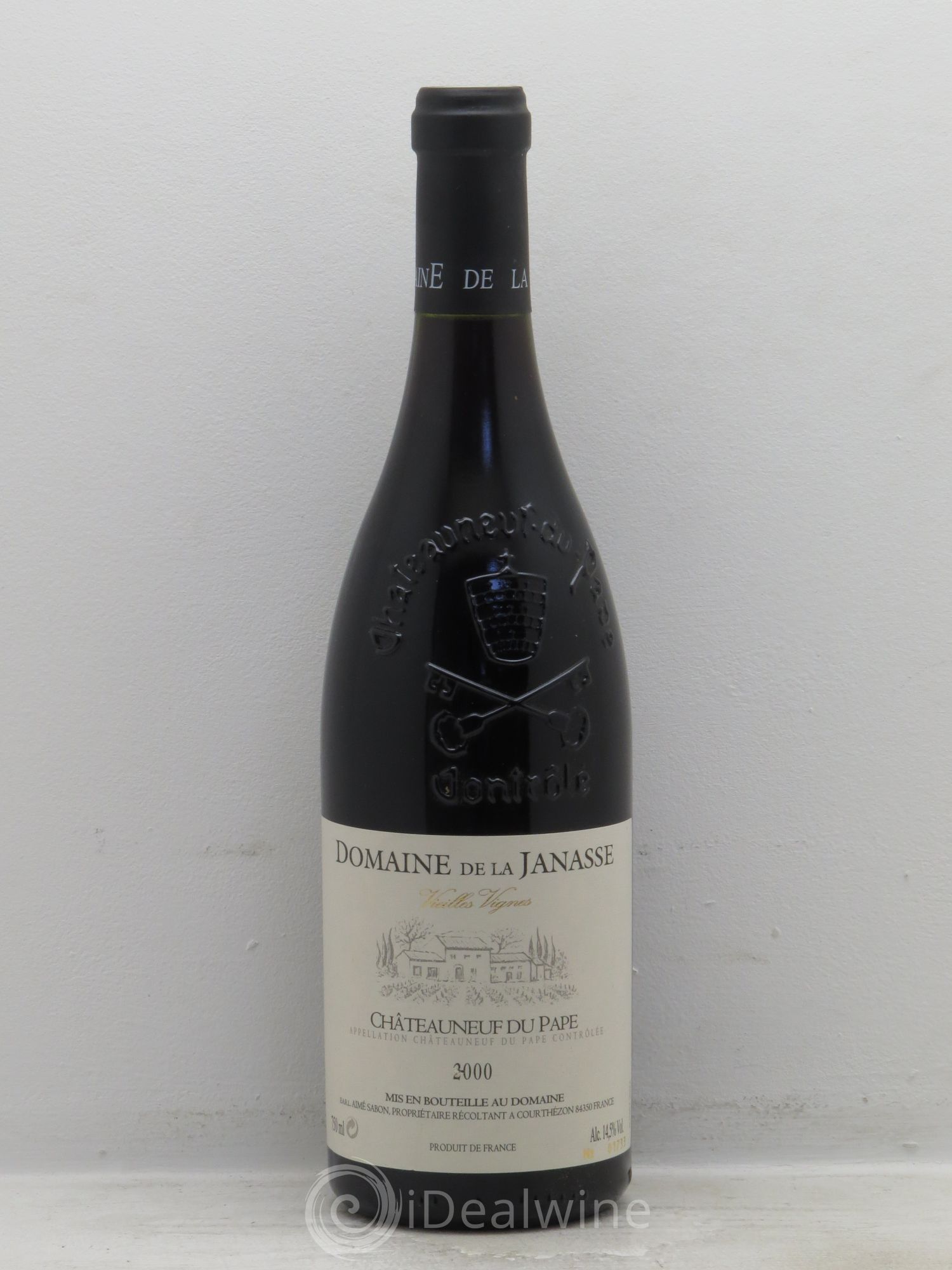 Châteauneuf-du-Pape Cuvée Vieilles Vignes La Janasse (Domaine de) 2000 - Lot de 1 bouteille - 0