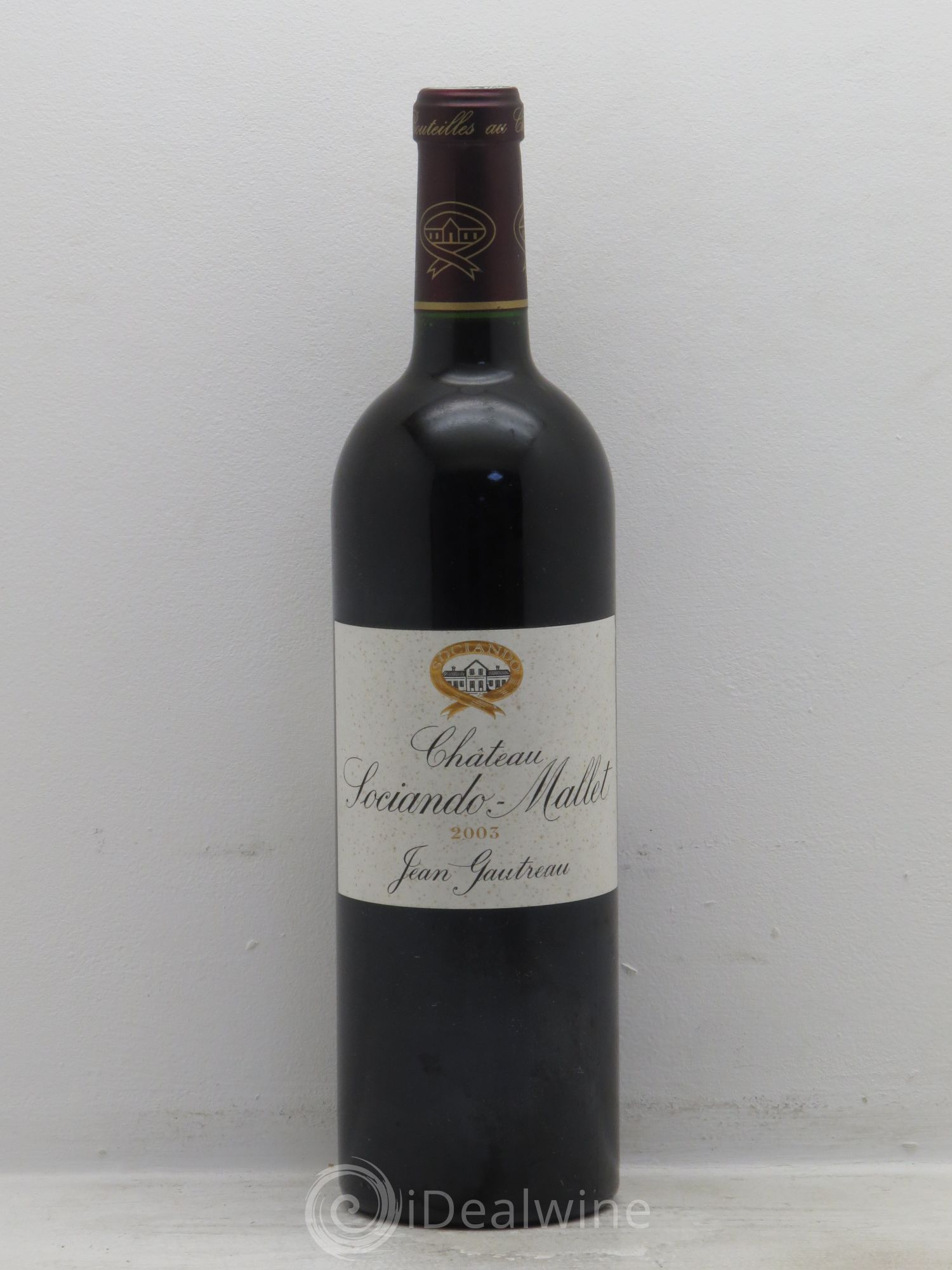 Château Sociando Mallet 2003 - Lot de 1 bouteille - 0