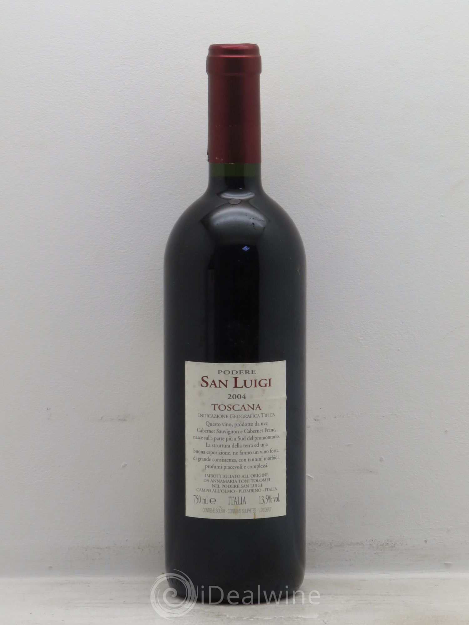 Toscana IGT Podere San Luigi Fidenzio (sans prix de réserve) 2004 - Posten von 1 Flasche - 1
