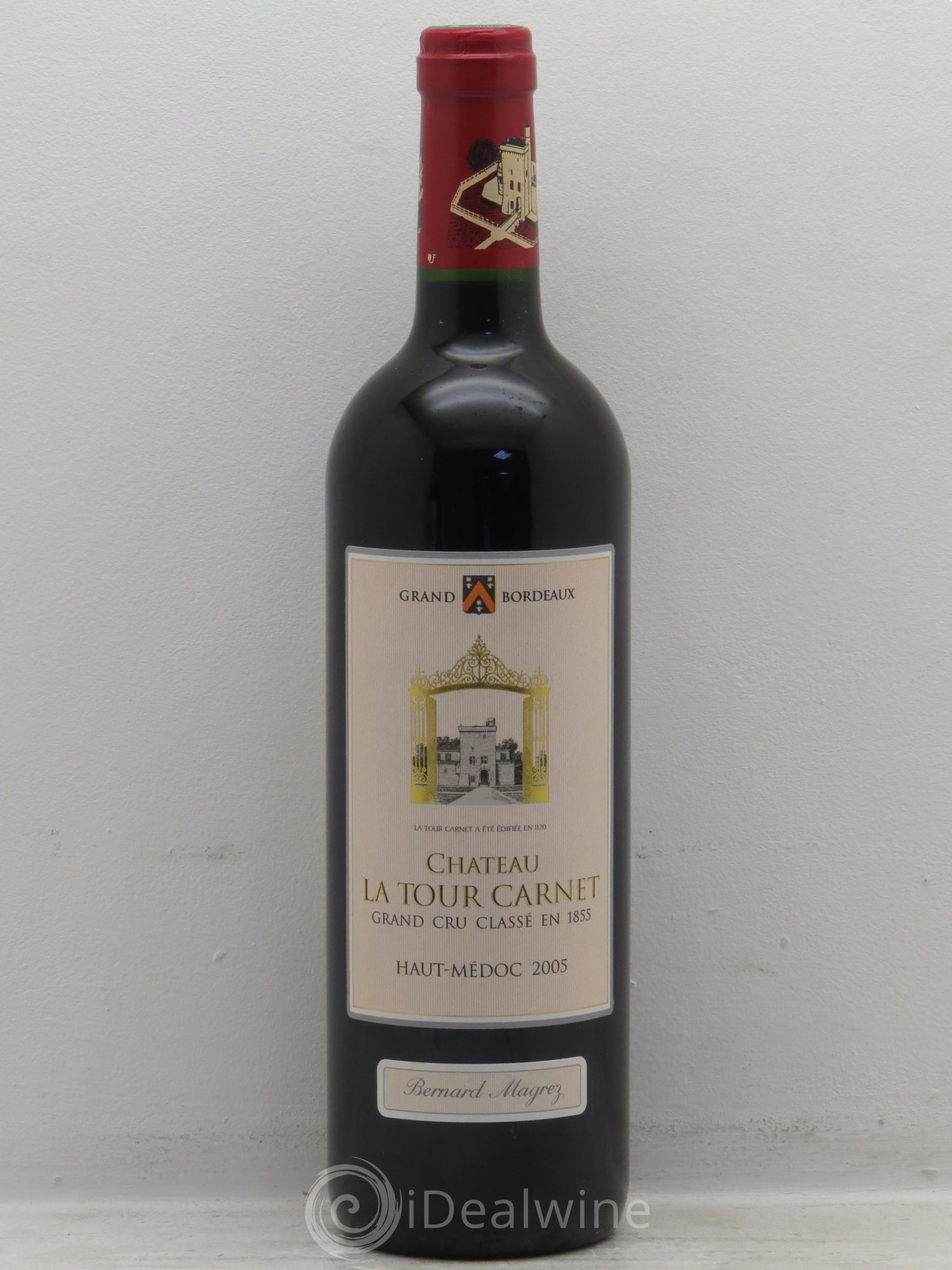 Château la Tour Carnet 4ème Grand Cru Classé 2005 - Lot de 1 bouteille - 0