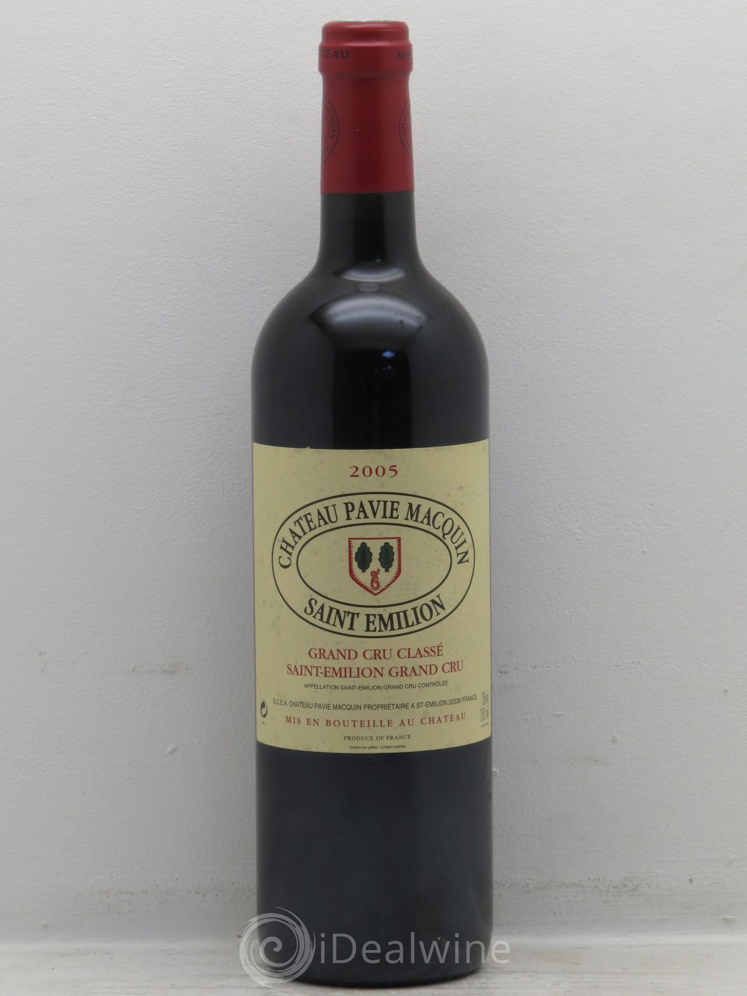 Château Pavie Macquin 1er Grand Cru Classé B 2005 - Lot de 1 bouteille - 0