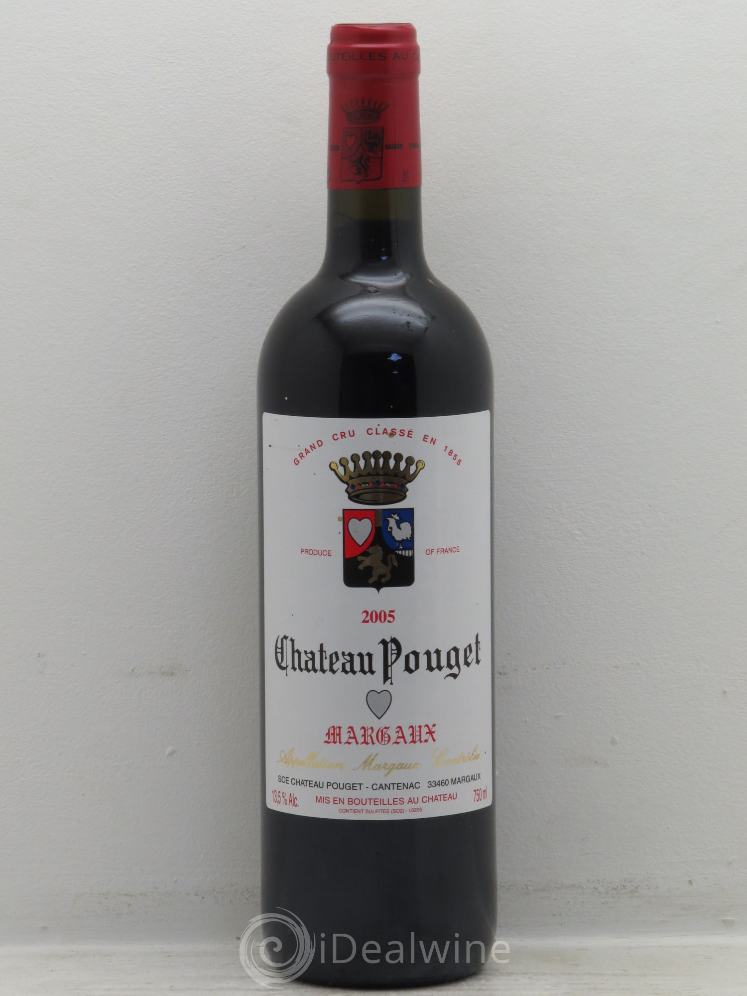 Château Pouget 4ème Grand Cru Classé 2005 - Lot de 1 bouteille - 0