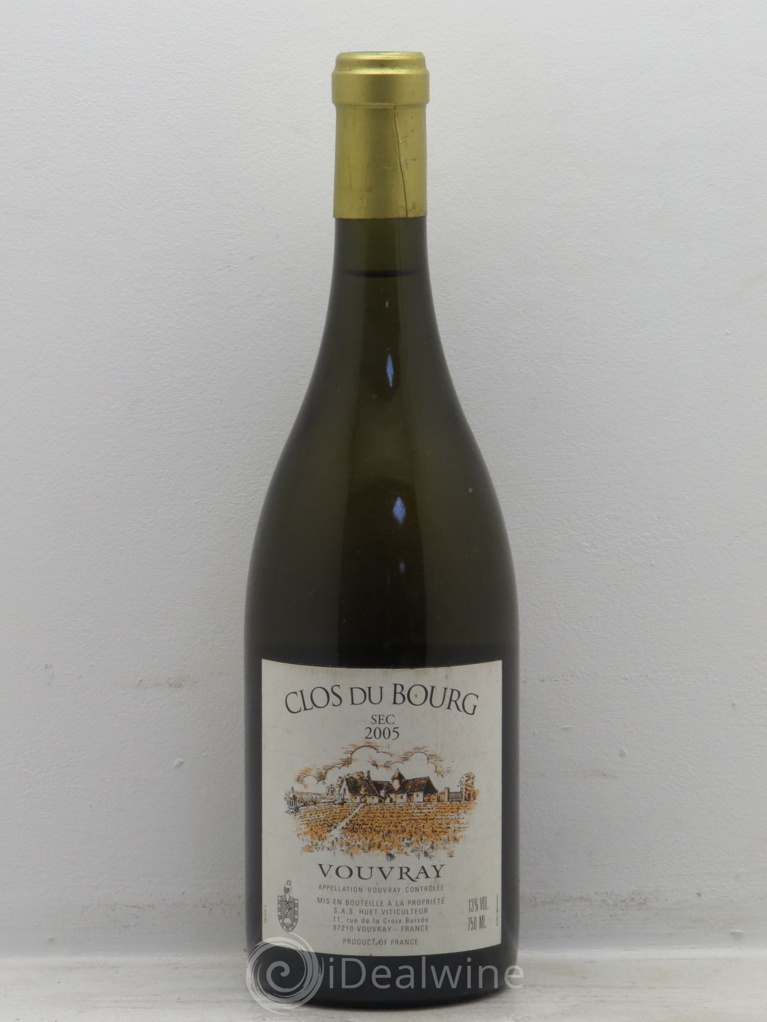 Vouvray Clos du Bourg Sec Domaine Huet 2005 - Lot de 1 bouteille - 0