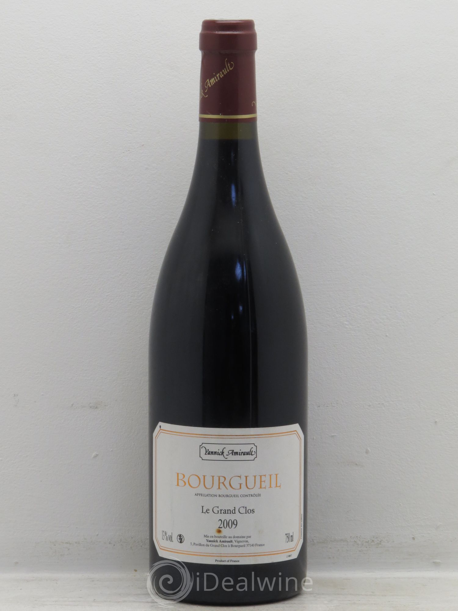 Bourgueil Grand Clos Yannick Amirault (Domaine) 2009 - Lot de 1 bouteille - 0