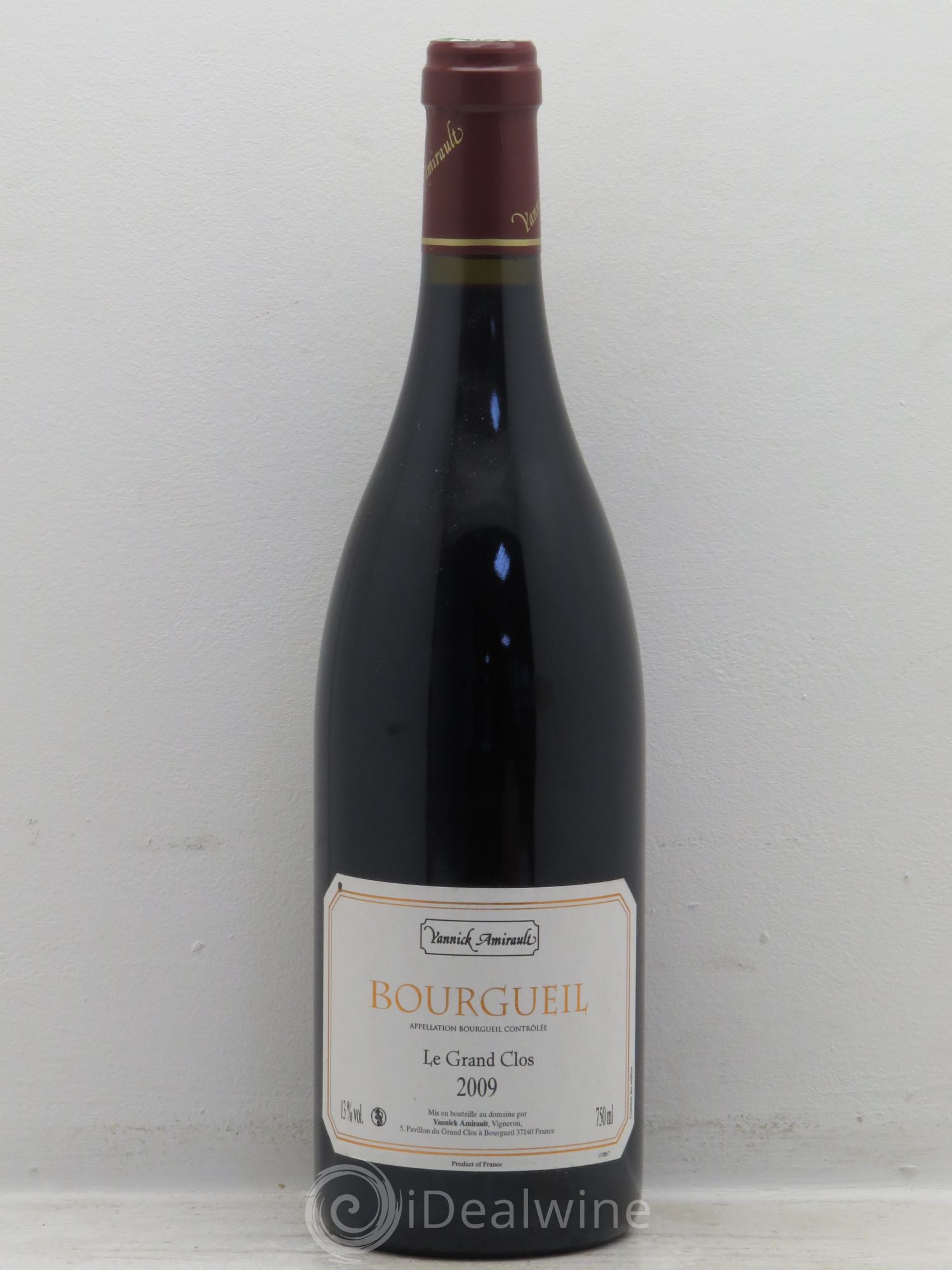 Bourgueil Grand Clos Yannick Amirault (Domaine) 2009 - Lot de 1 bouteille - 0