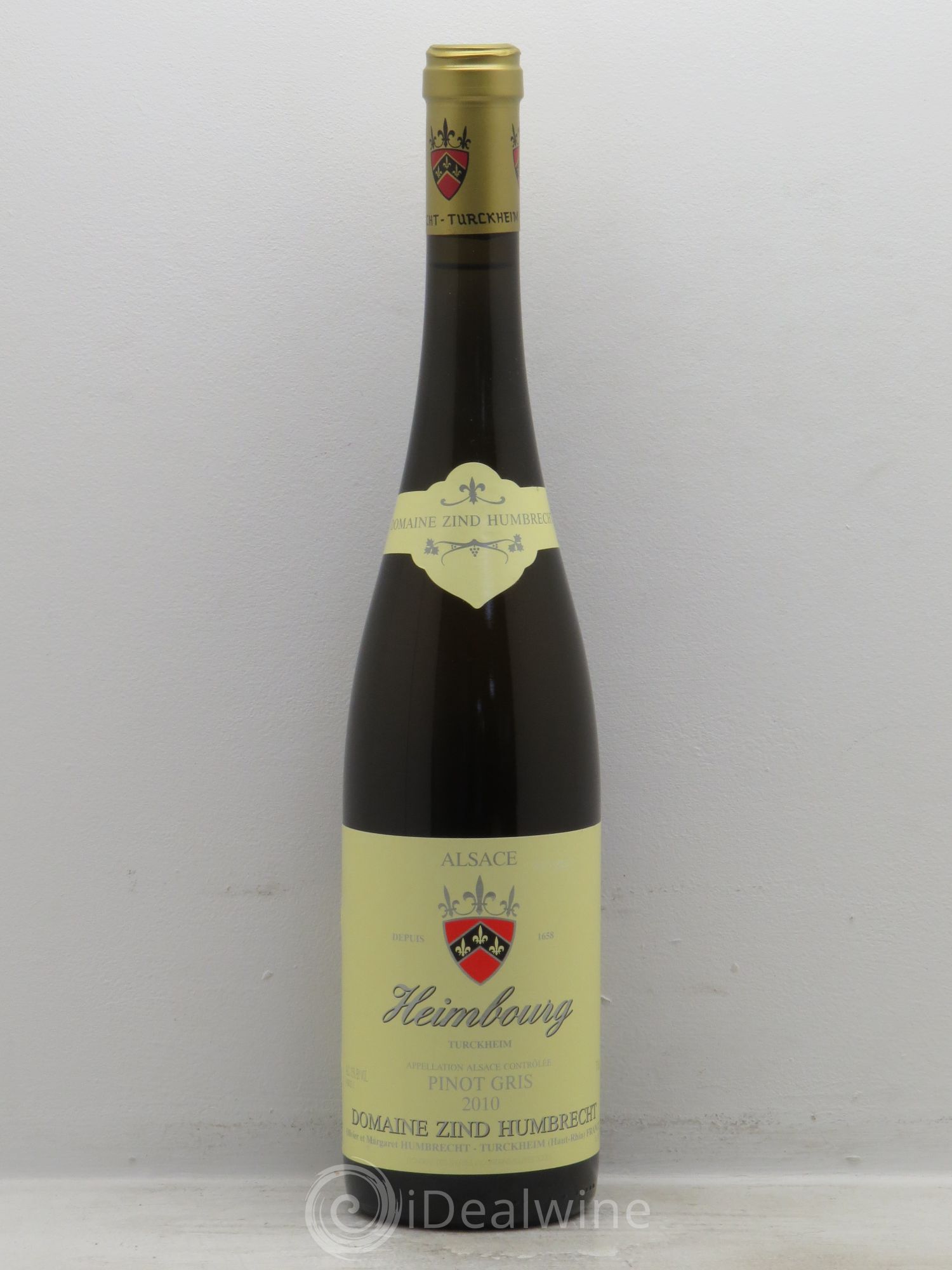 Alsace Pinot Gris Heimbourg Zind-Humbrecht (Domaine) 2010 - Lot de 1 bouteille - 0