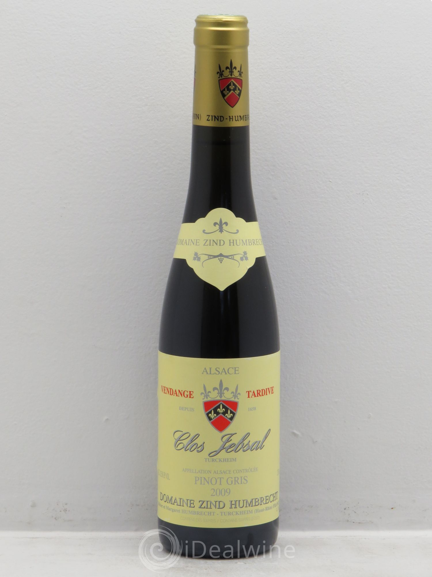 Alsace Pinot Gris Clos Jebsal Vendanges Tardives Zind-Humbrecht (Domaine) 2009 - Posten von 1 Demi-Flasche - 0