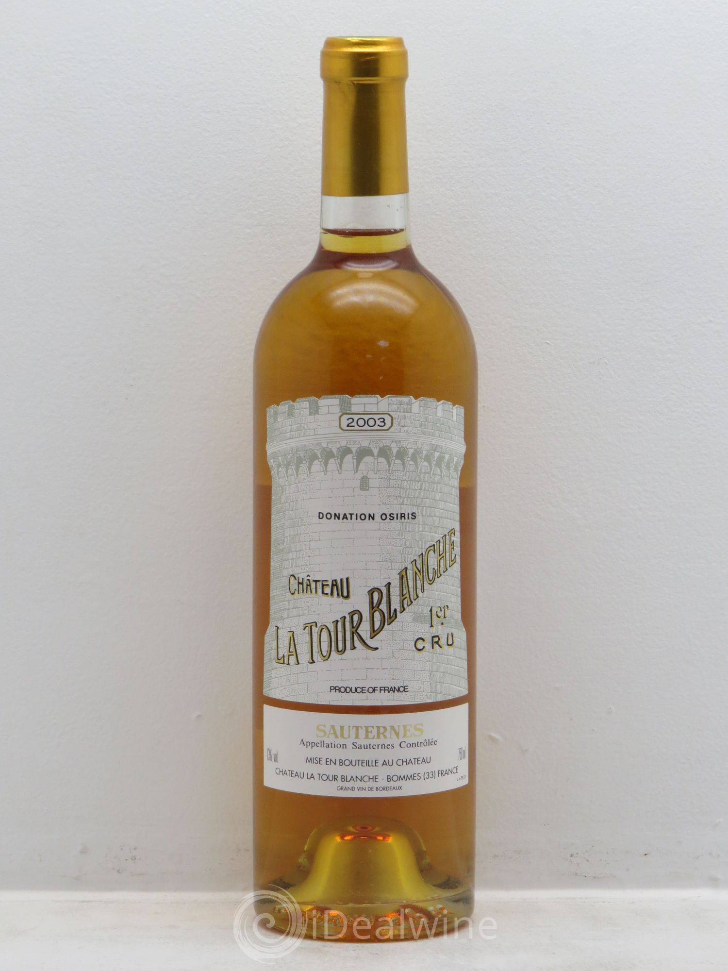 Château la Tour Blanche 1er Grand Cru Classé (senza prezzo di riserva) 2003 - Lotto di 1 bottiglia - 0