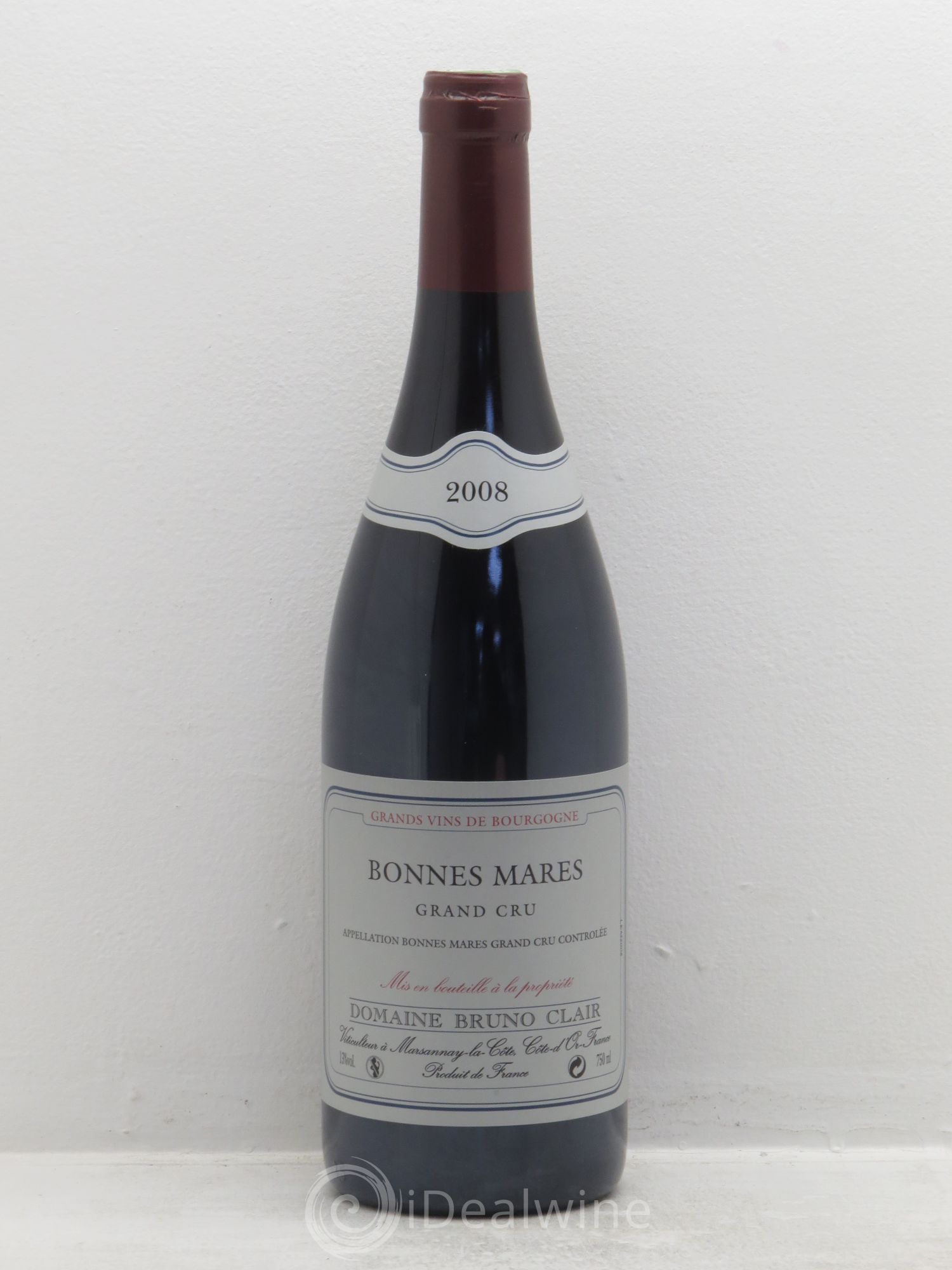 Bonnes-Mares Grand Cru Bruno Clair (Domaine) 2008 - Lot de 1 bouteille - 0